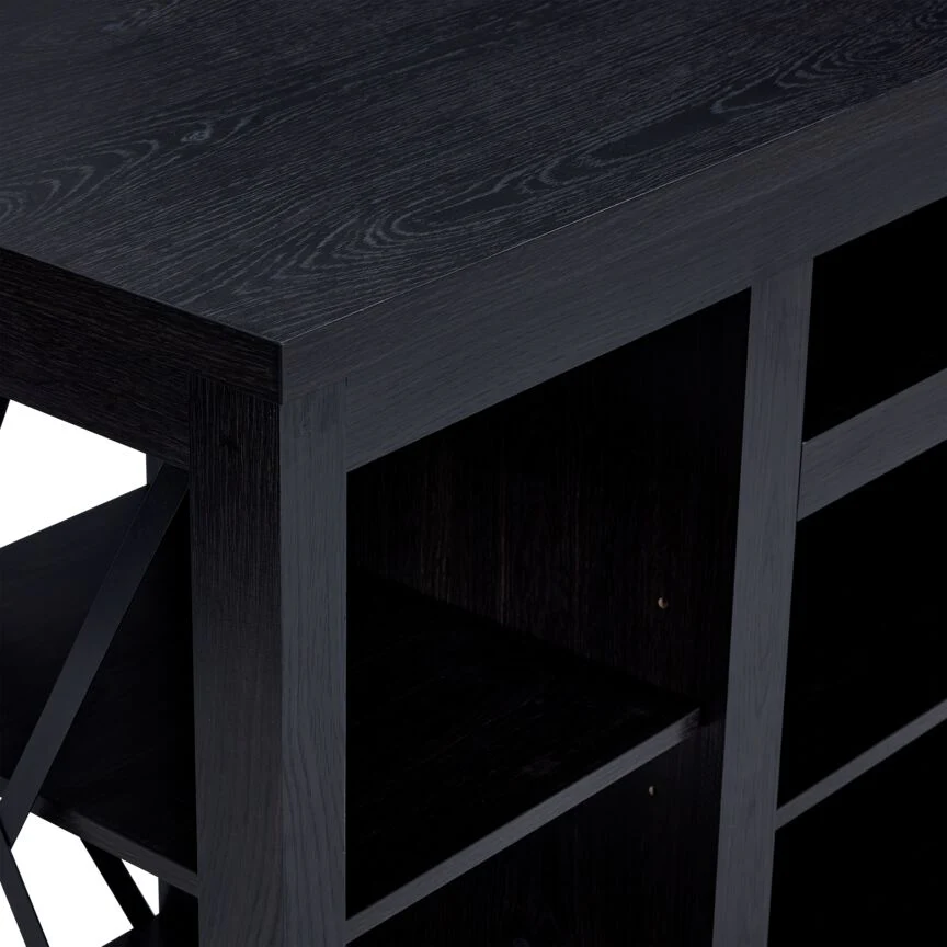 Cohen 78" TV Stand - Grey - Image 3