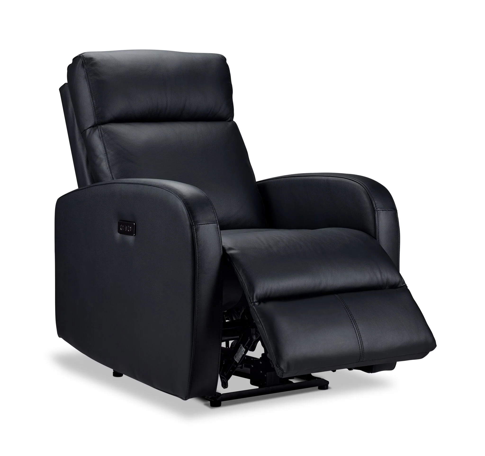 Cole Leather Power Recliner - Black - Image 4