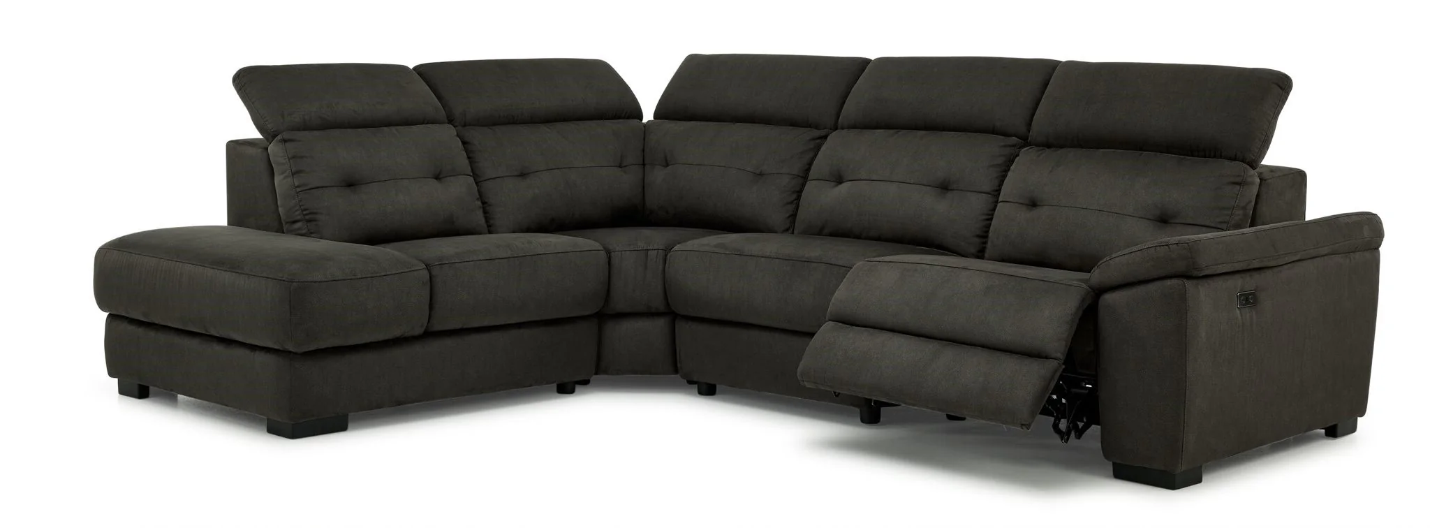 Colorado 4-Piece Power Reclining Sectional with Left-Facing Chaise - Graphite - Image 3