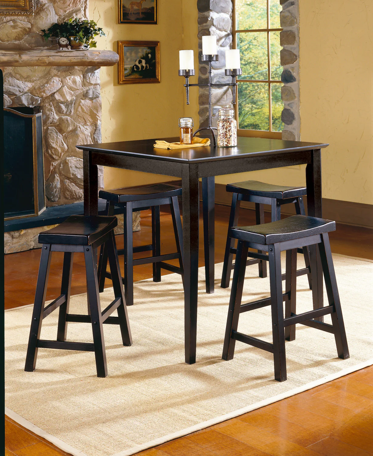 Colt Bar Stool - Black - Set of Two - Image 2