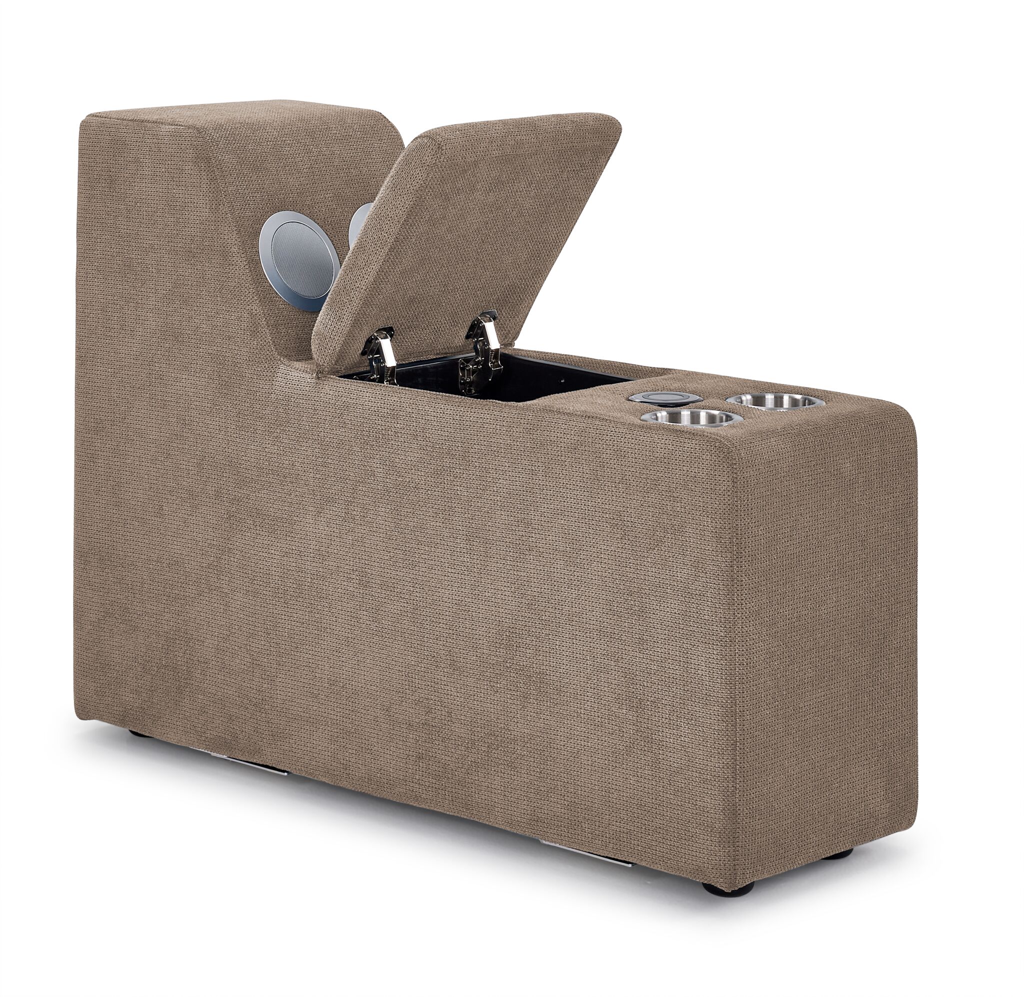 Feeling Connected - Connex 3-Piece Modular Chair with Storage Console - Beige - Image 8
