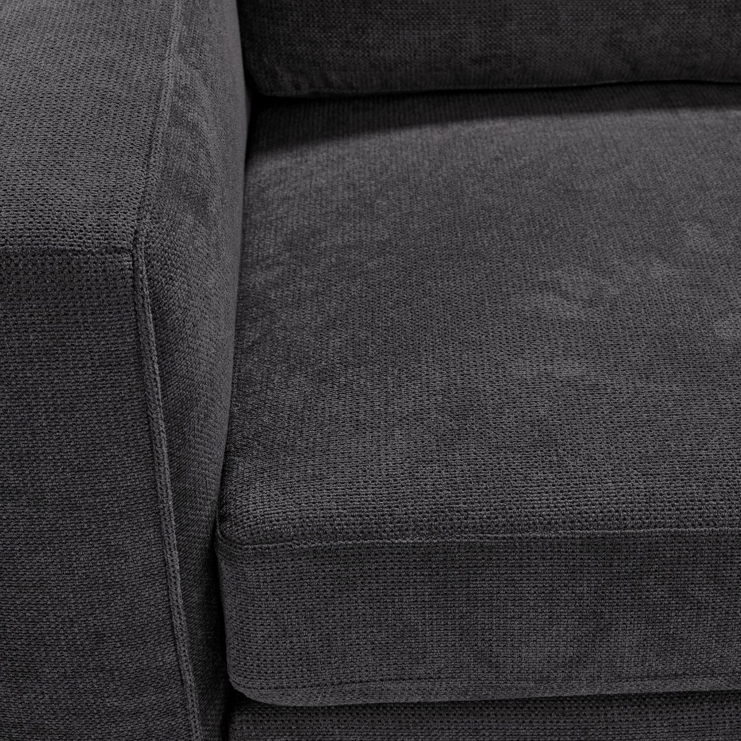 Feeling Connected - Connex 3-Piece Modular Chair with Storage Console - Dark Grey - Image 12