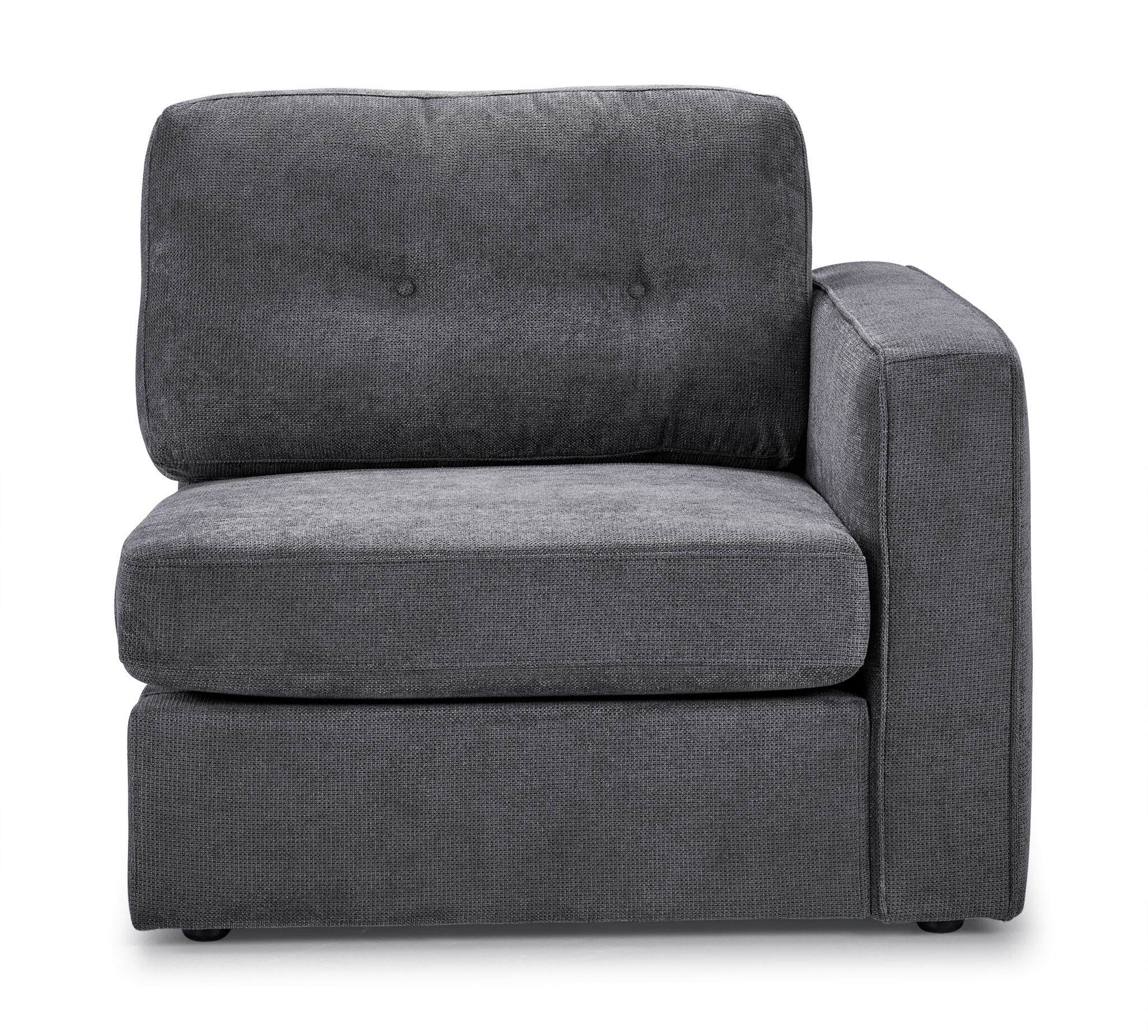 Feeling Connected - Connex 3-Piece Modular Chair with Storage Console - Light Grey - Image 4