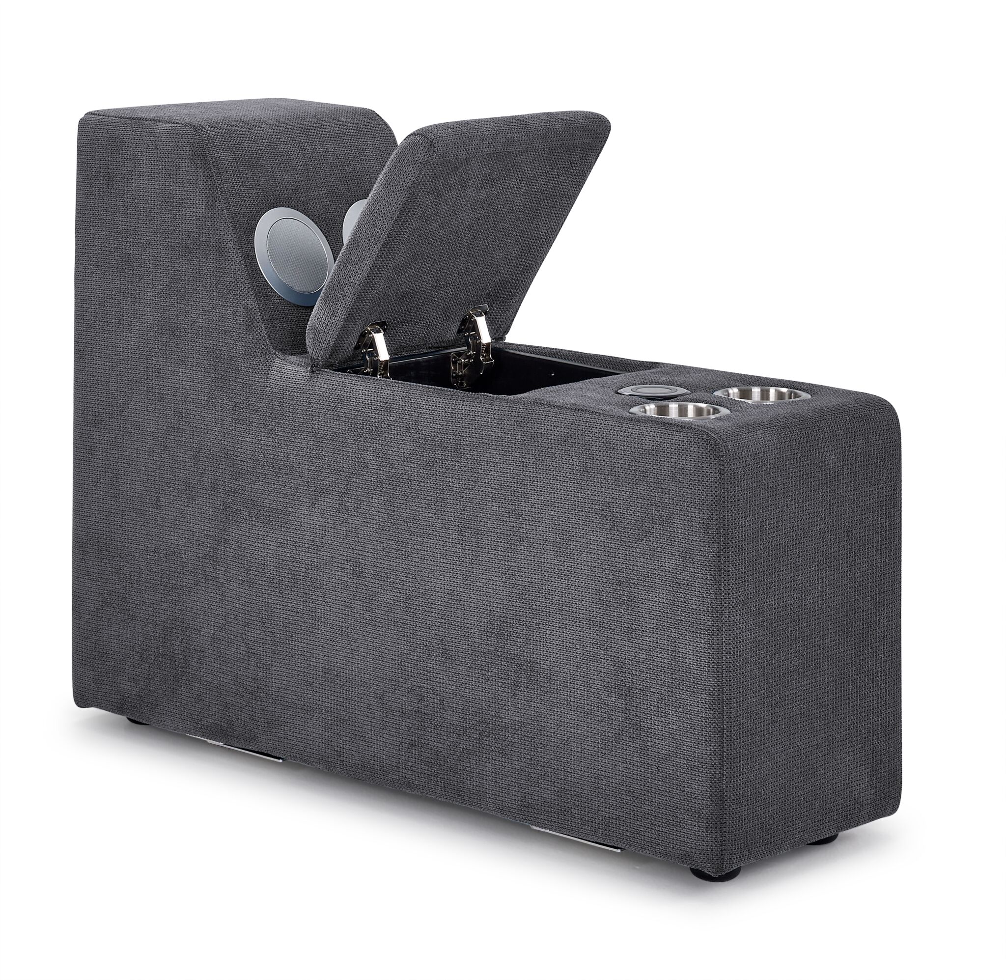 Feeling Connected - Connex 3-Piece Modular Chair with Storage Console - Light Grey - Image 8