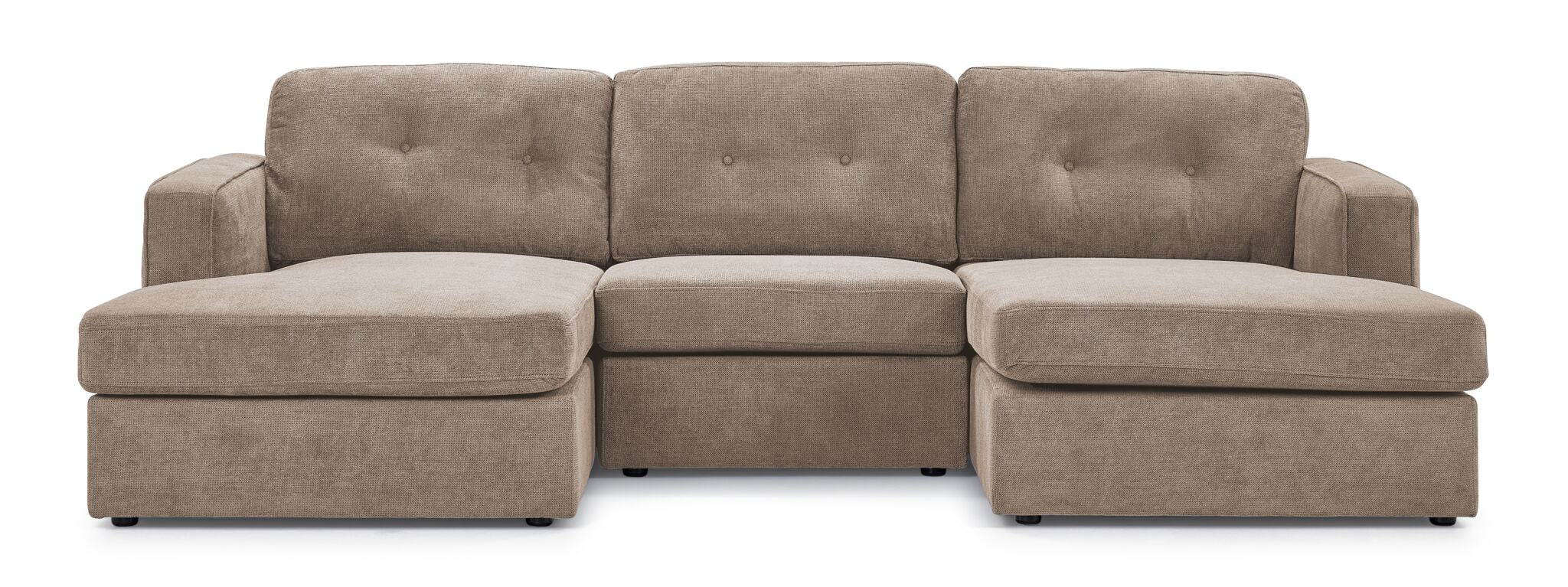 Feeling Connected - Connex 3-Piece Modular Chaise - Beige - Image 2