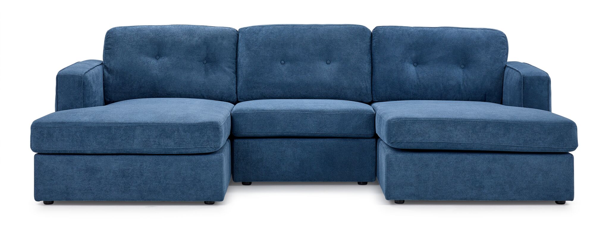 Feeling Connected - Connex 3-Piece Modular Chaise - Blue - Image 2