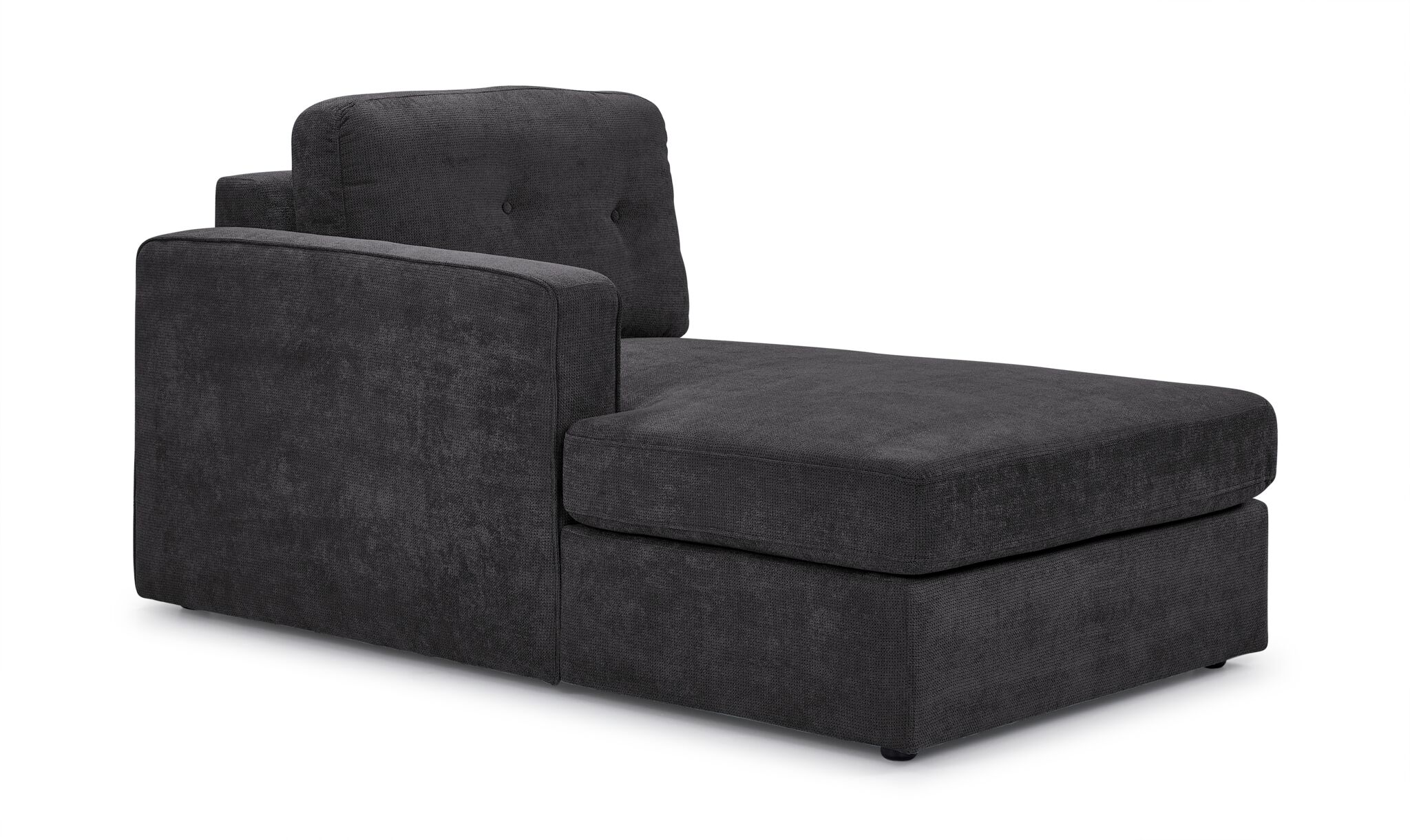 Feeling Connected - Connex 3-Piece Modular Chaise - Dark Grey - Image 5