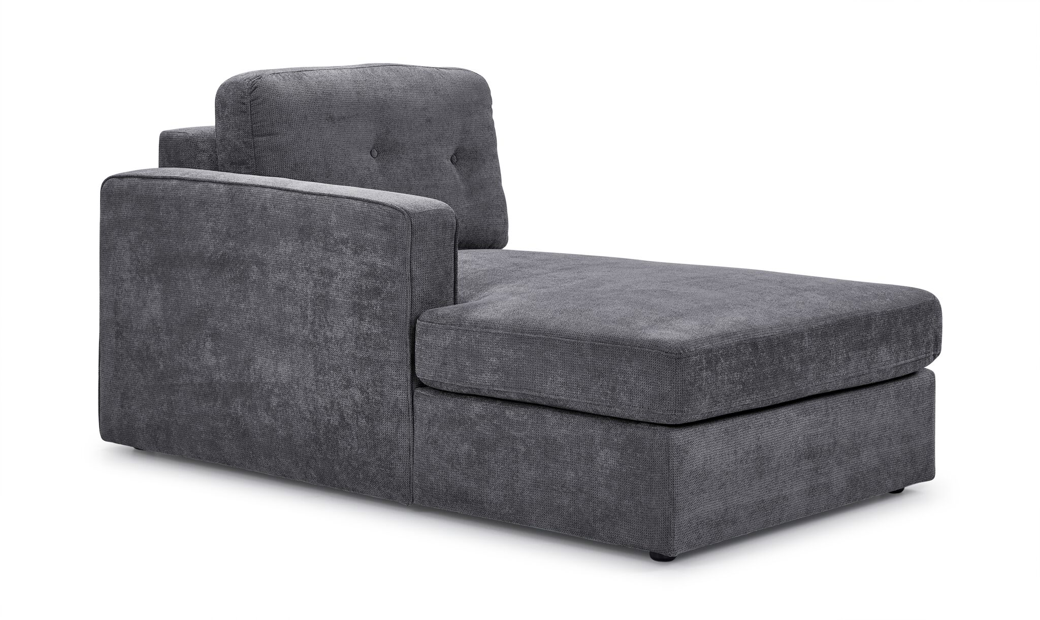 Feeling Connected - Connex 3-Piece Modular Sectional with Chaise and Drawer Console - Light Grey - Image 5