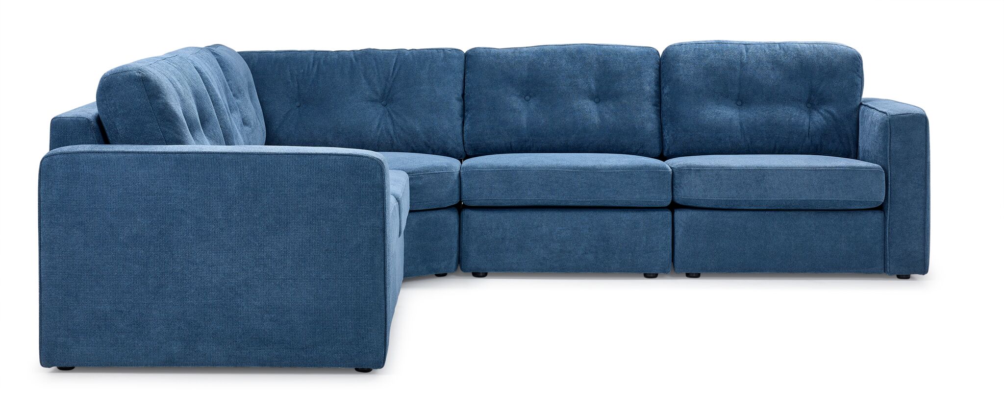Feeling Connected - Connex 5-Piece Modular Sectional - Blue - Image 2