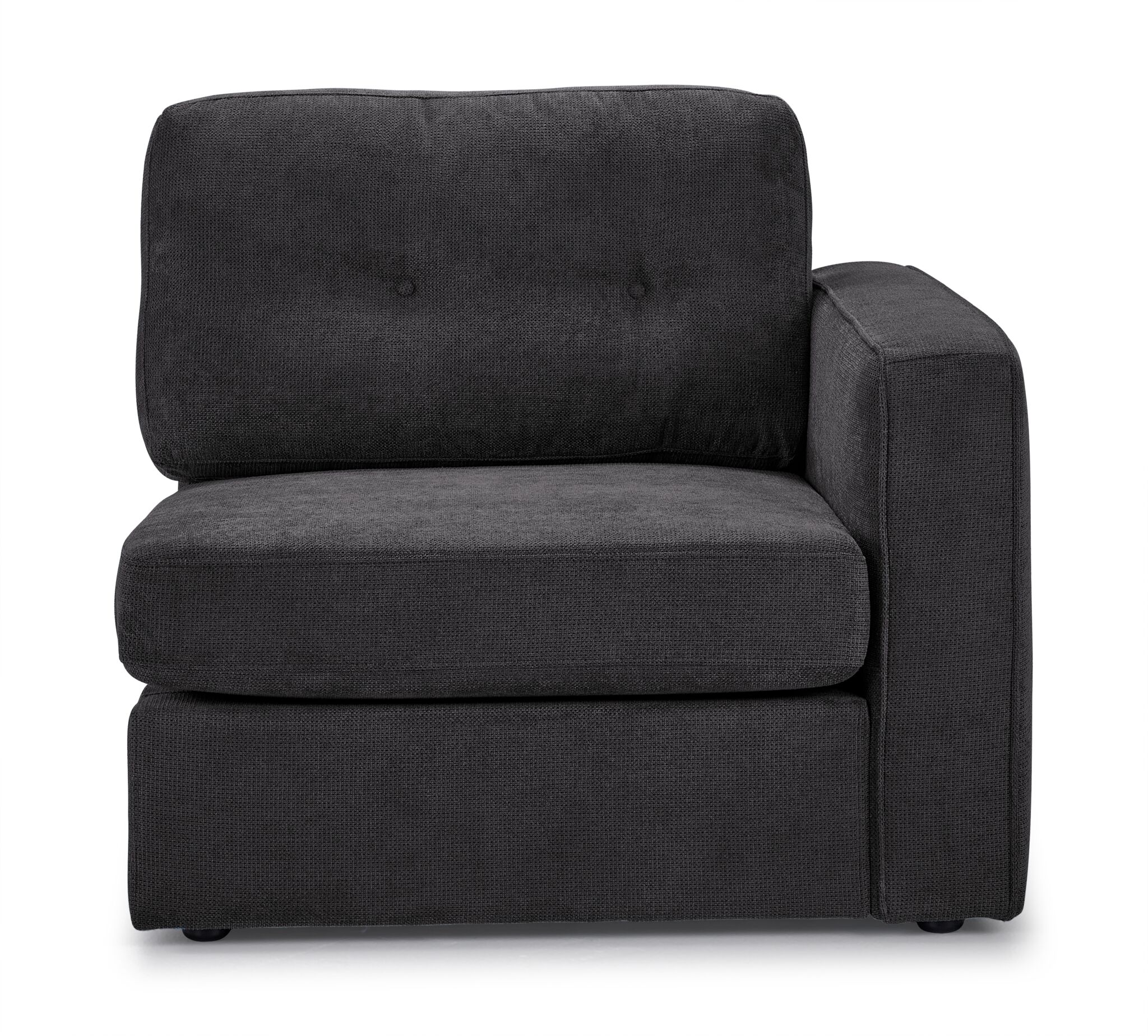 Feeling Connected - Connex 5-Piece Modular Sectional - Dark Grey - Image 4