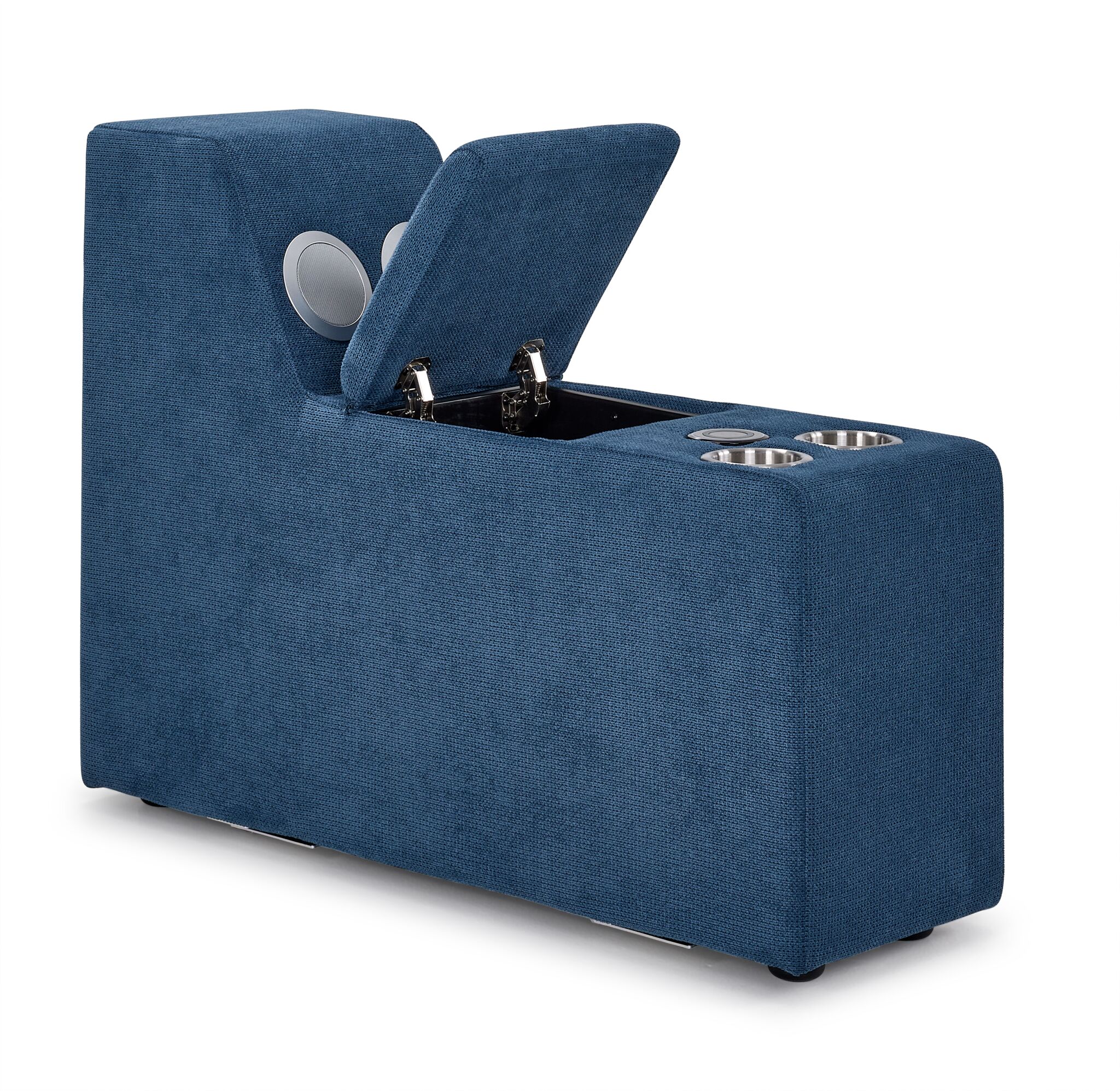 Feeling Connected - Connex 5-Piece Modular Sectional with Consoles - Blue - Image 13