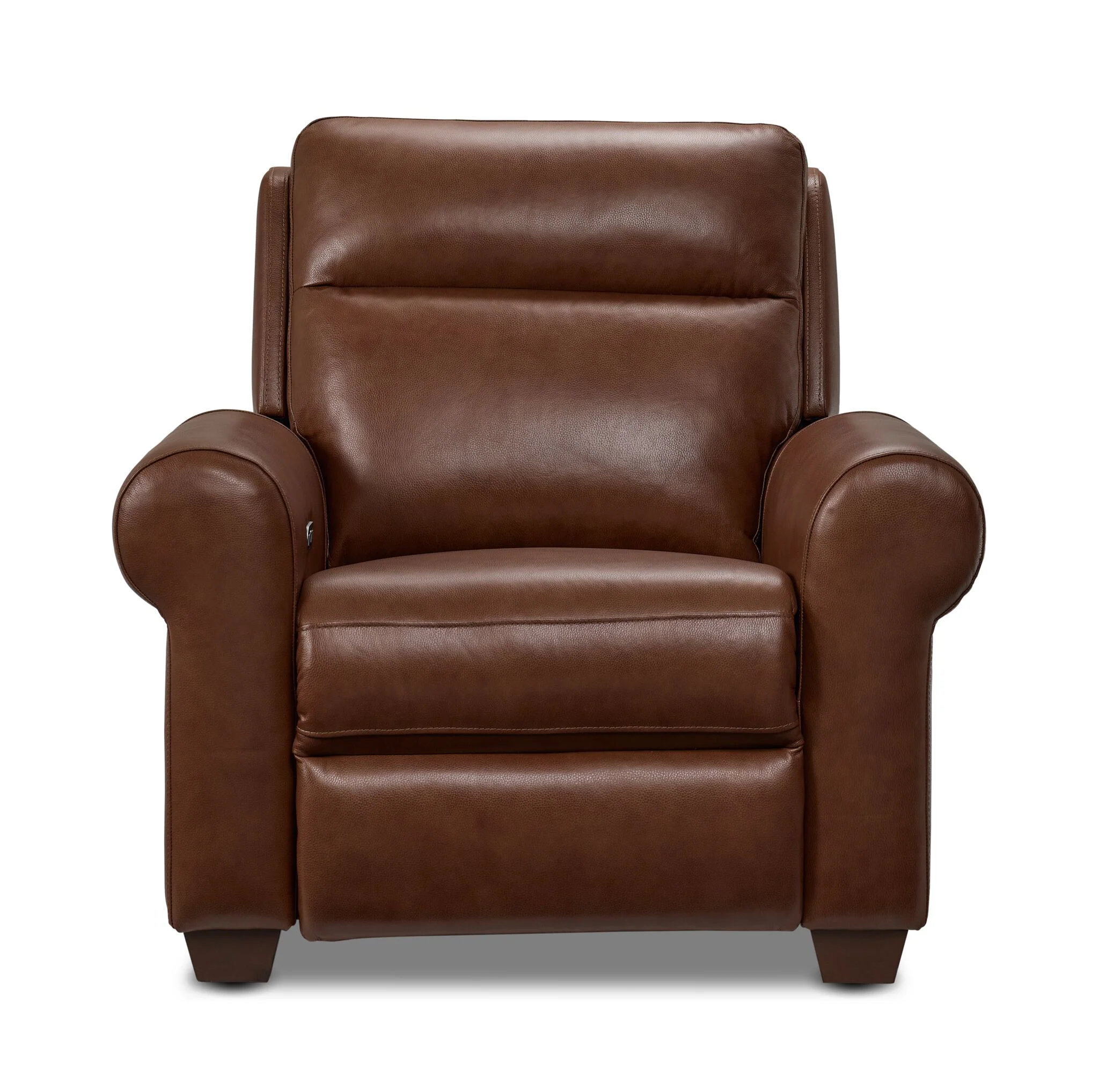 Conrad Leather Dual Power Recliner - Dark Brown - Image 2