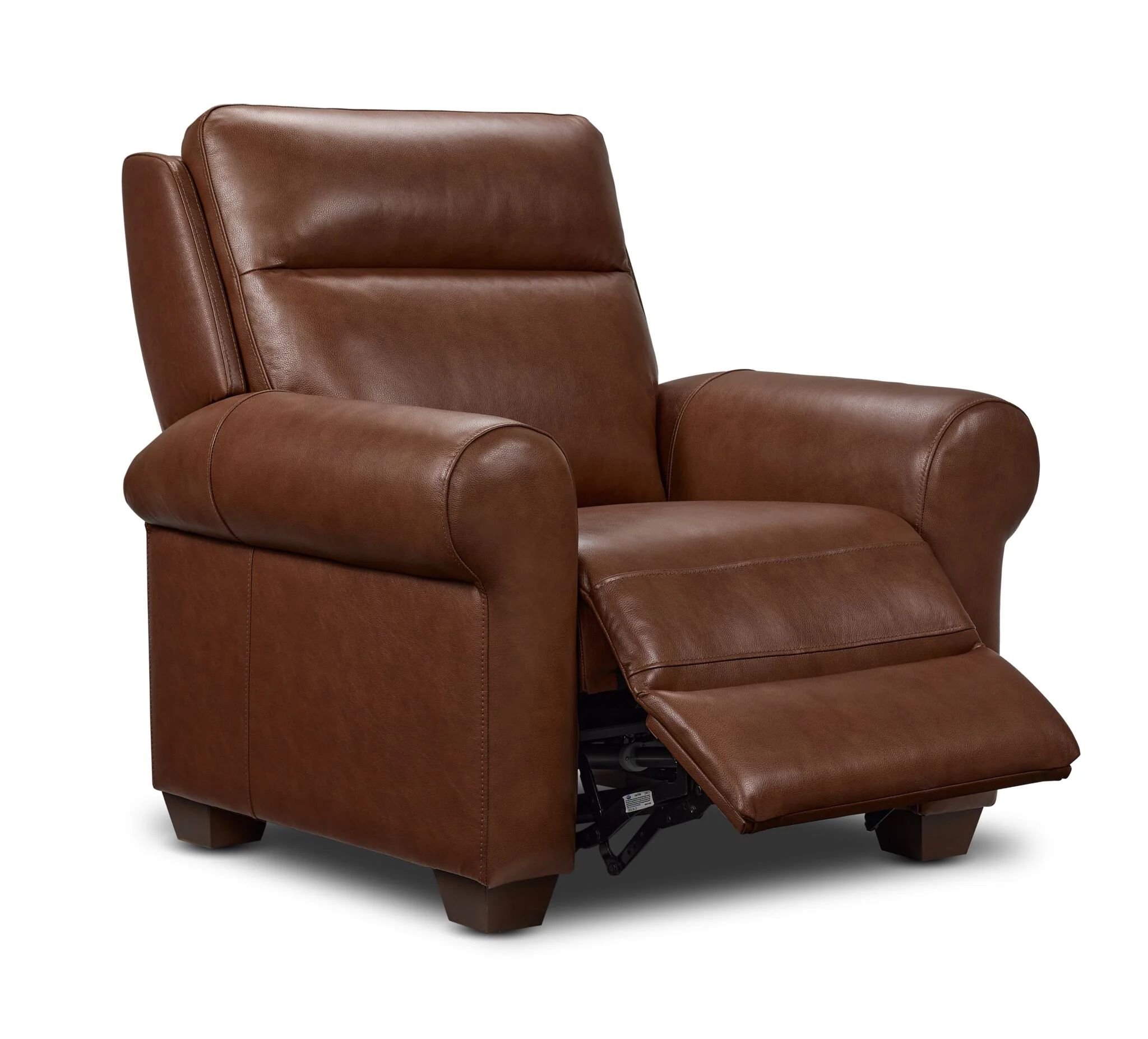 Conrad Leather Dual Power Recliner - Dark Brown - Image 3