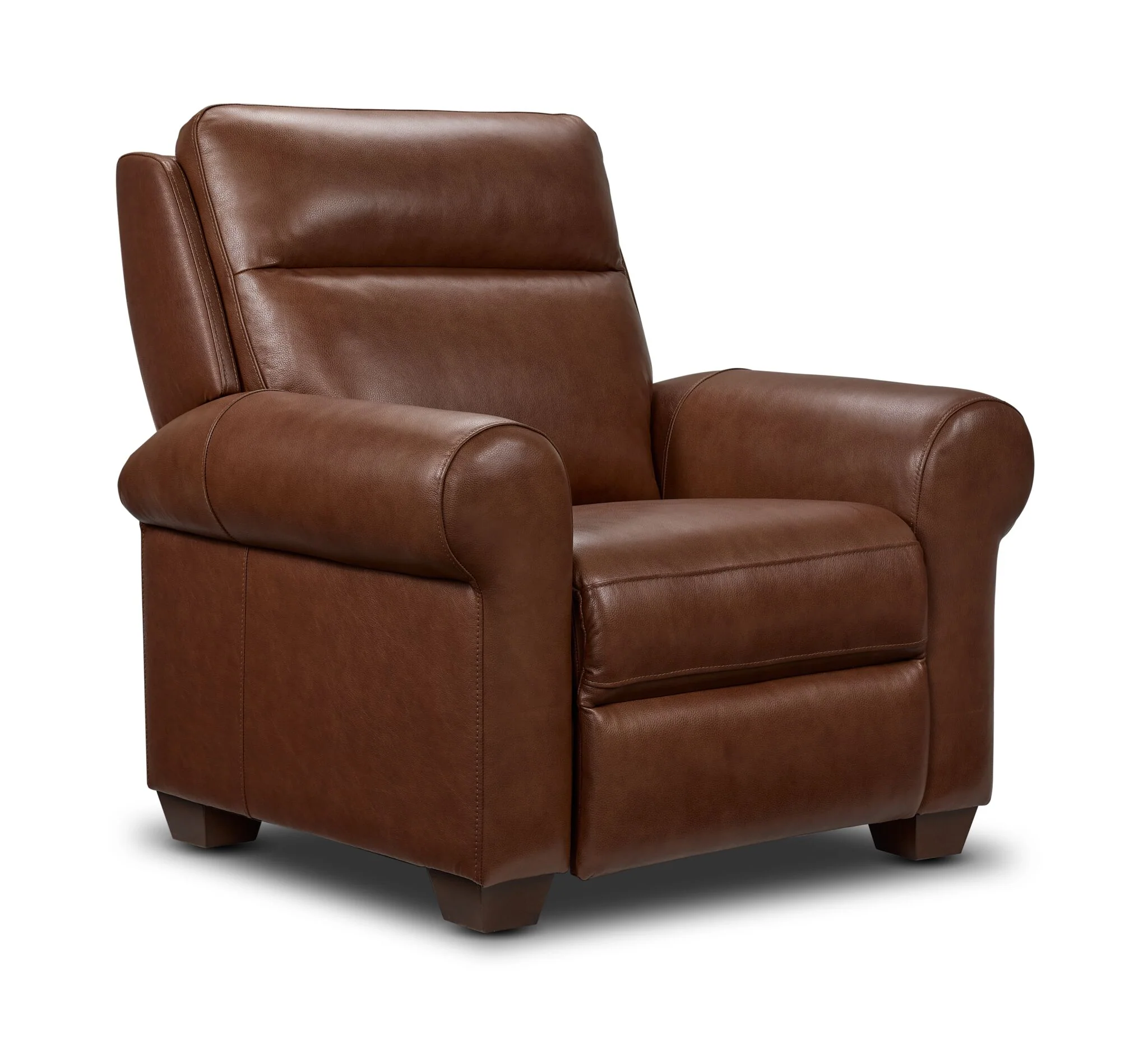 Conrad Leather Dual Power Reclining Sofa and Recliner Set - Dark Brown - Image 3