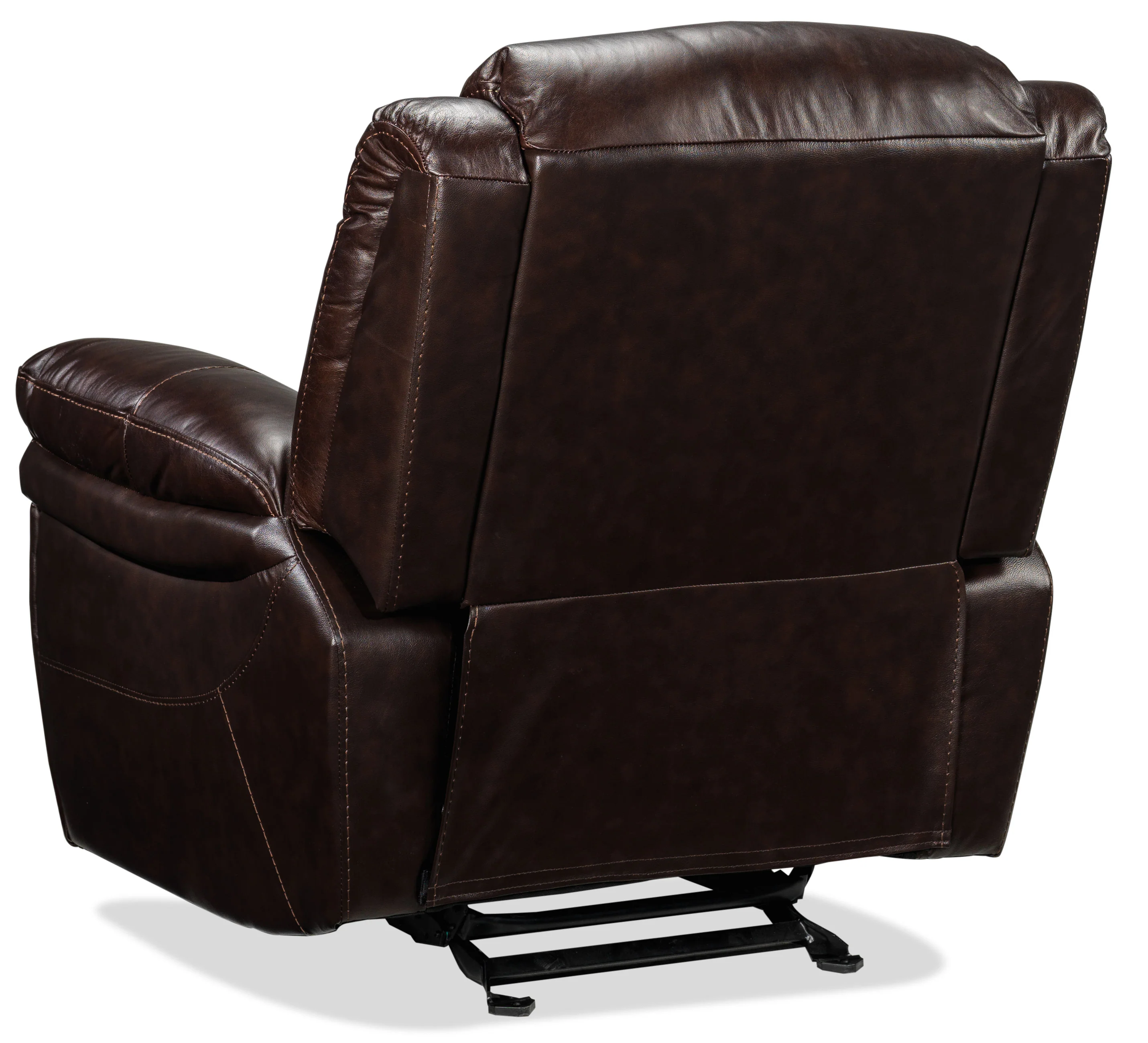 Cooper Leather Rocker Recliner - Brown - Image 5