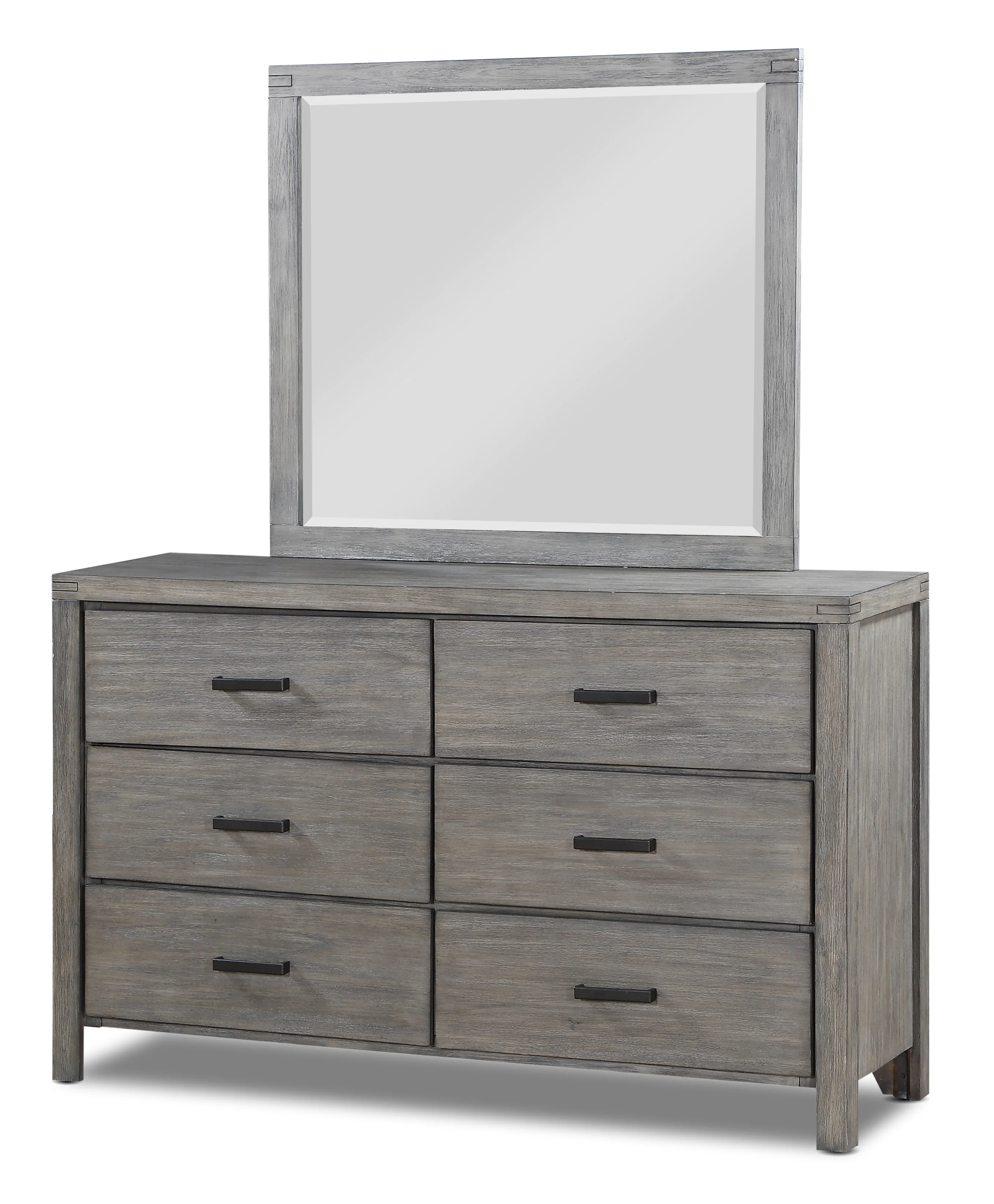 Copeland 6-Piece King Storage Bedroom Package - Wire-Brushed Grey - Image 5