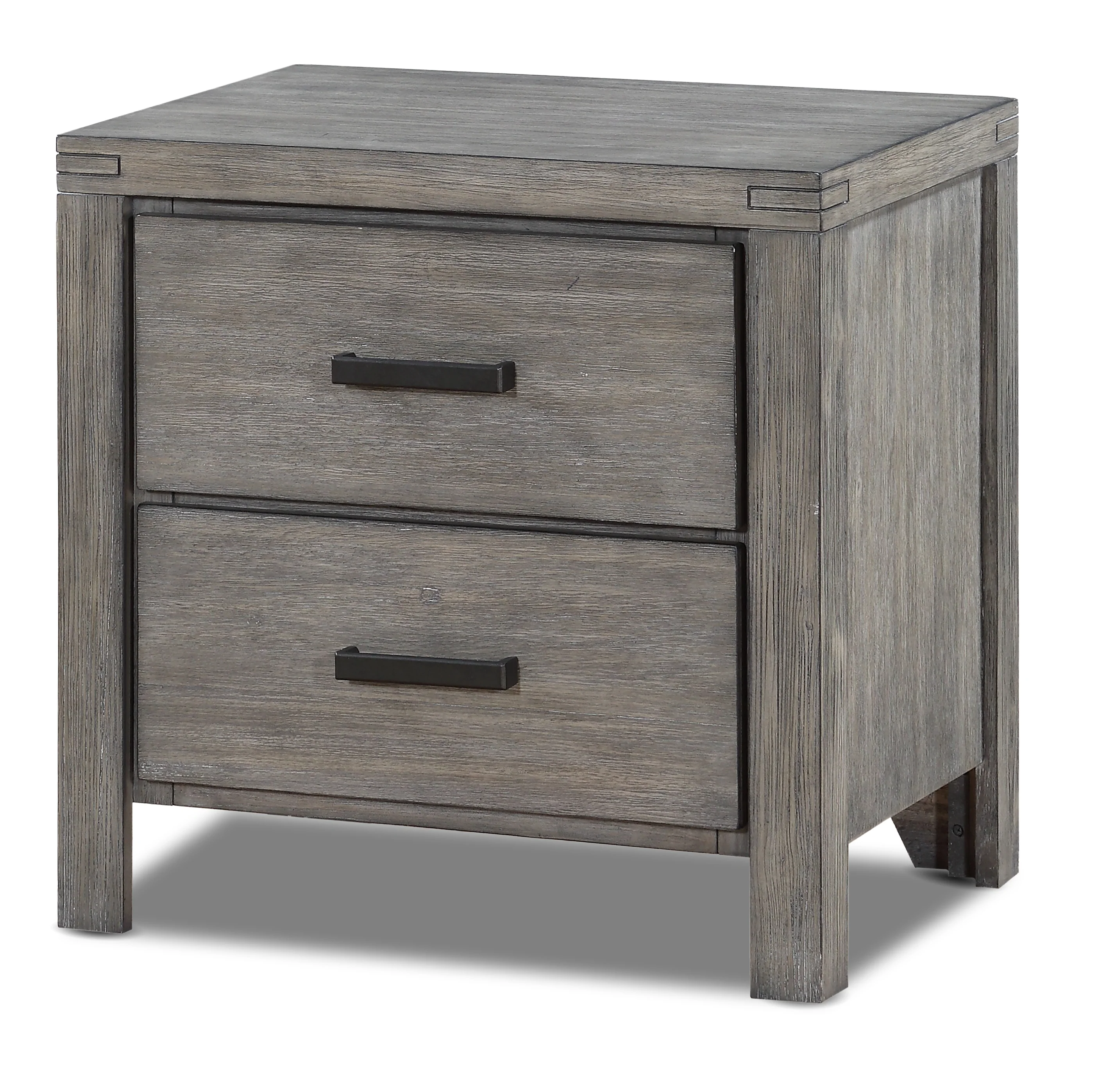 Copeland 6-Piece King Storage Bedroom Package - Wire-Brushed Grey - Image 6