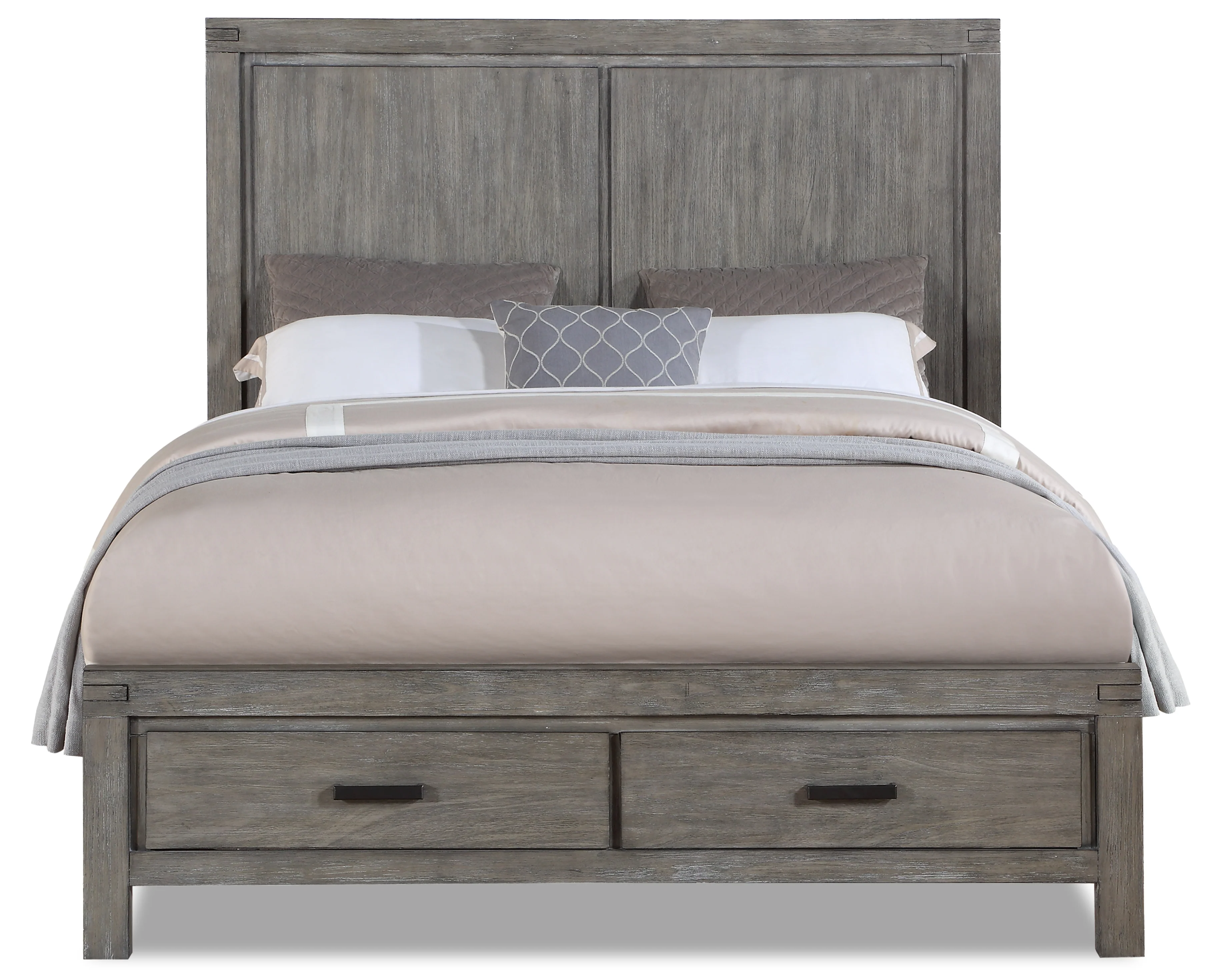 Copeland 6-Piece Queen Storage Bedroom Package - Wire-Brushed Grey - Image 4