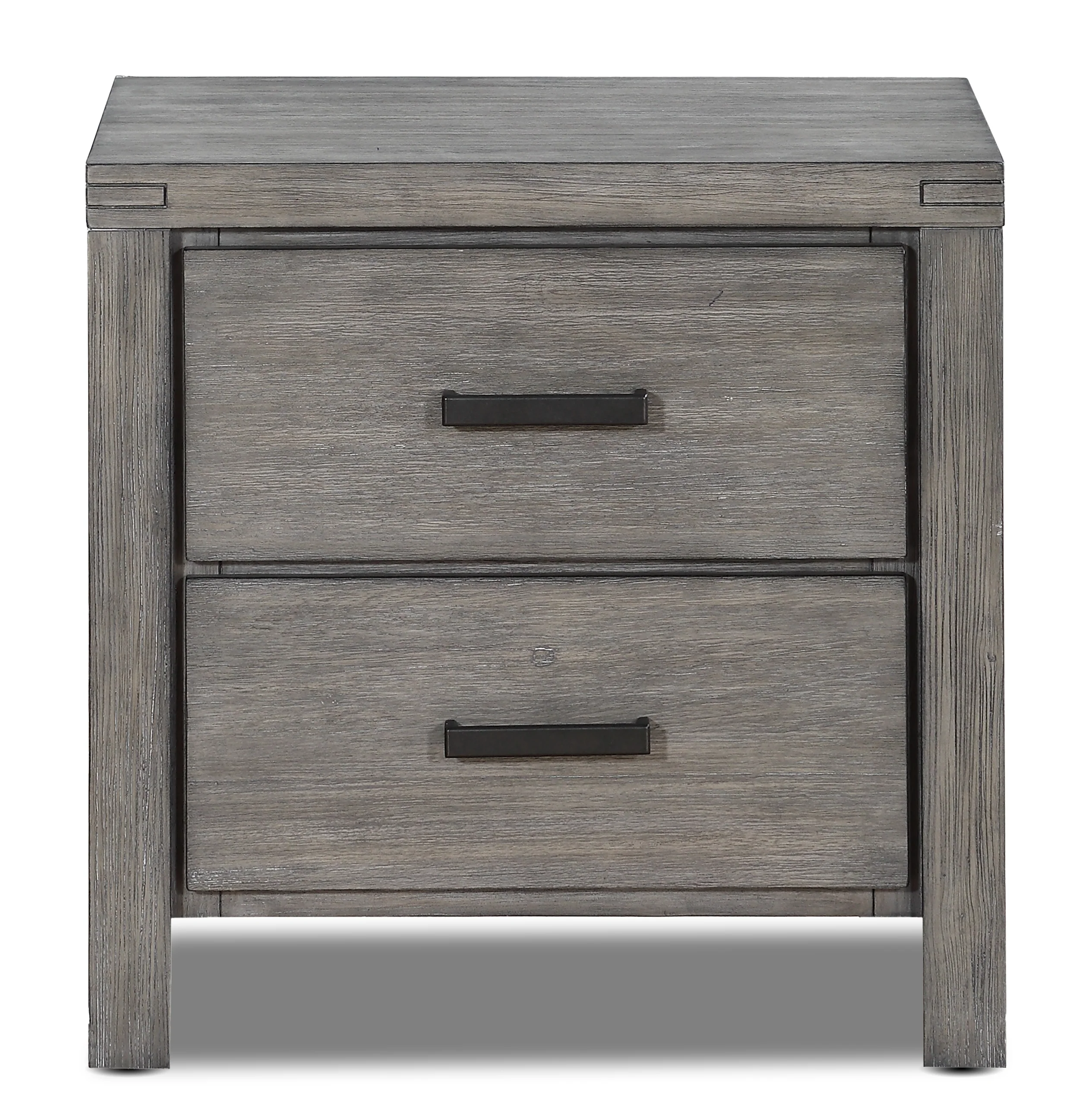 Copeland Night Table - Wire-Brushed Grey - Image 2
