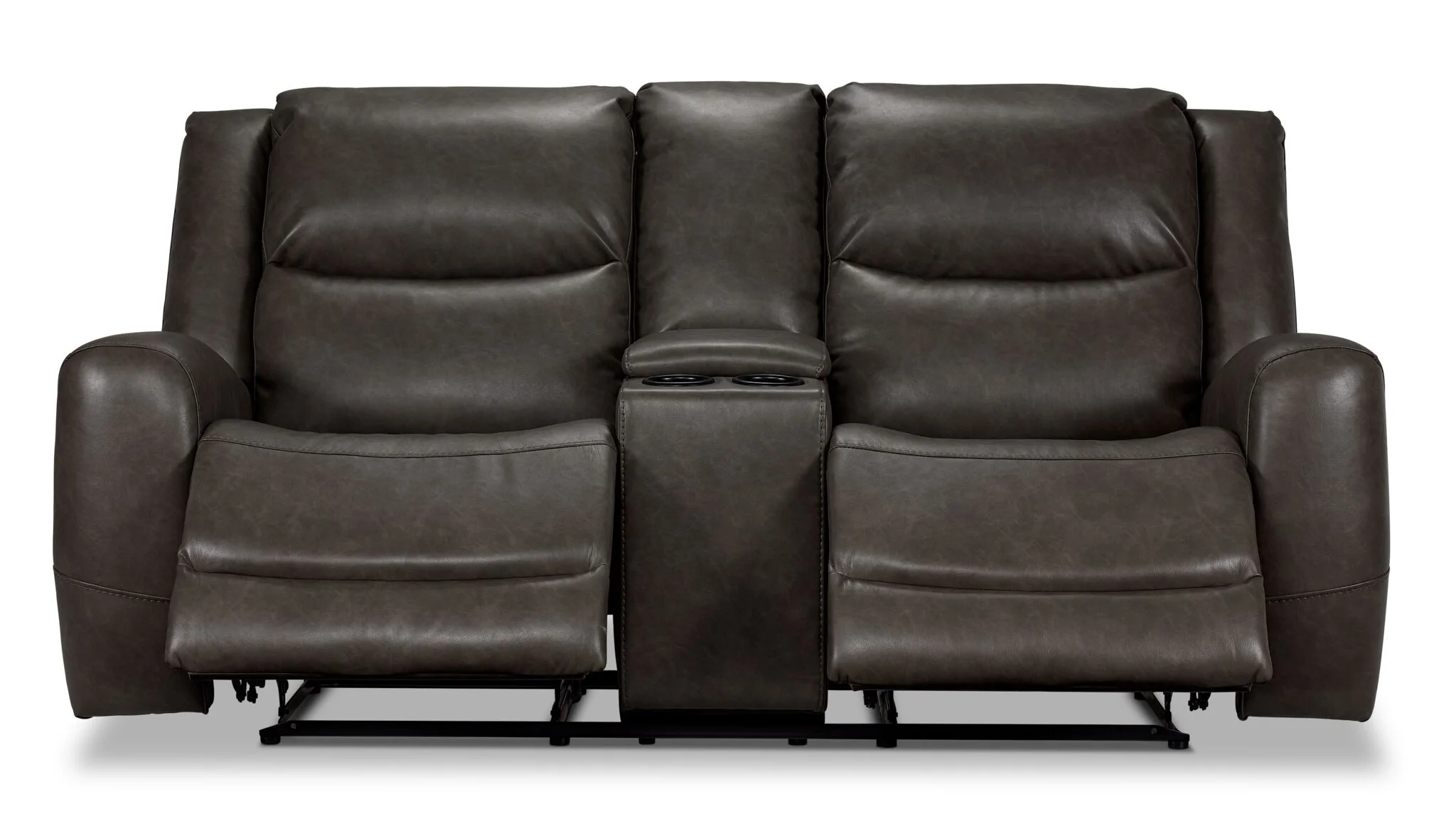 Copley Reclining Loveseat with Console - Slate - Image 4