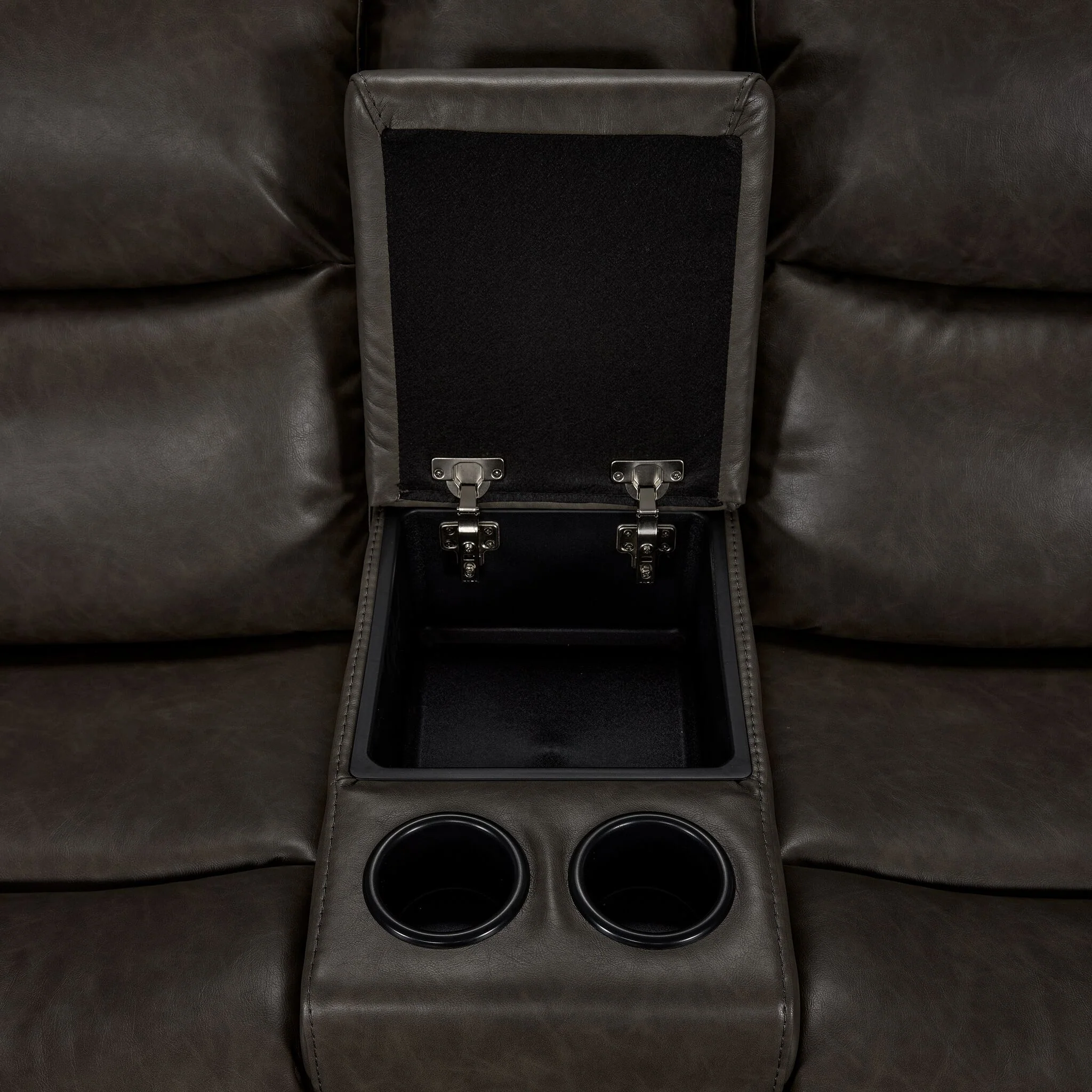 Copley Reclining Loveseat with Console - Slate - Image 5