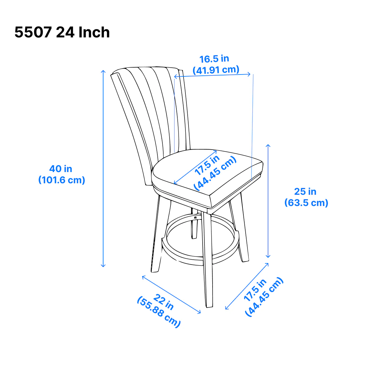 Corvallis Counter Stool - Grey - Set of Two - Image 7
