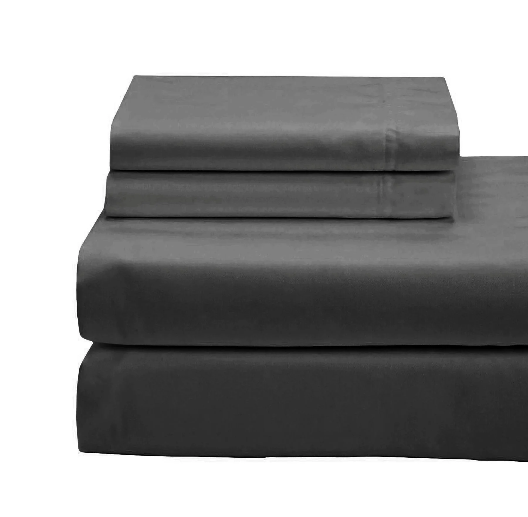 Cotton House 100% Combed Cotton King Sheet Set - 650 Thread Count Charcoal - Image 2