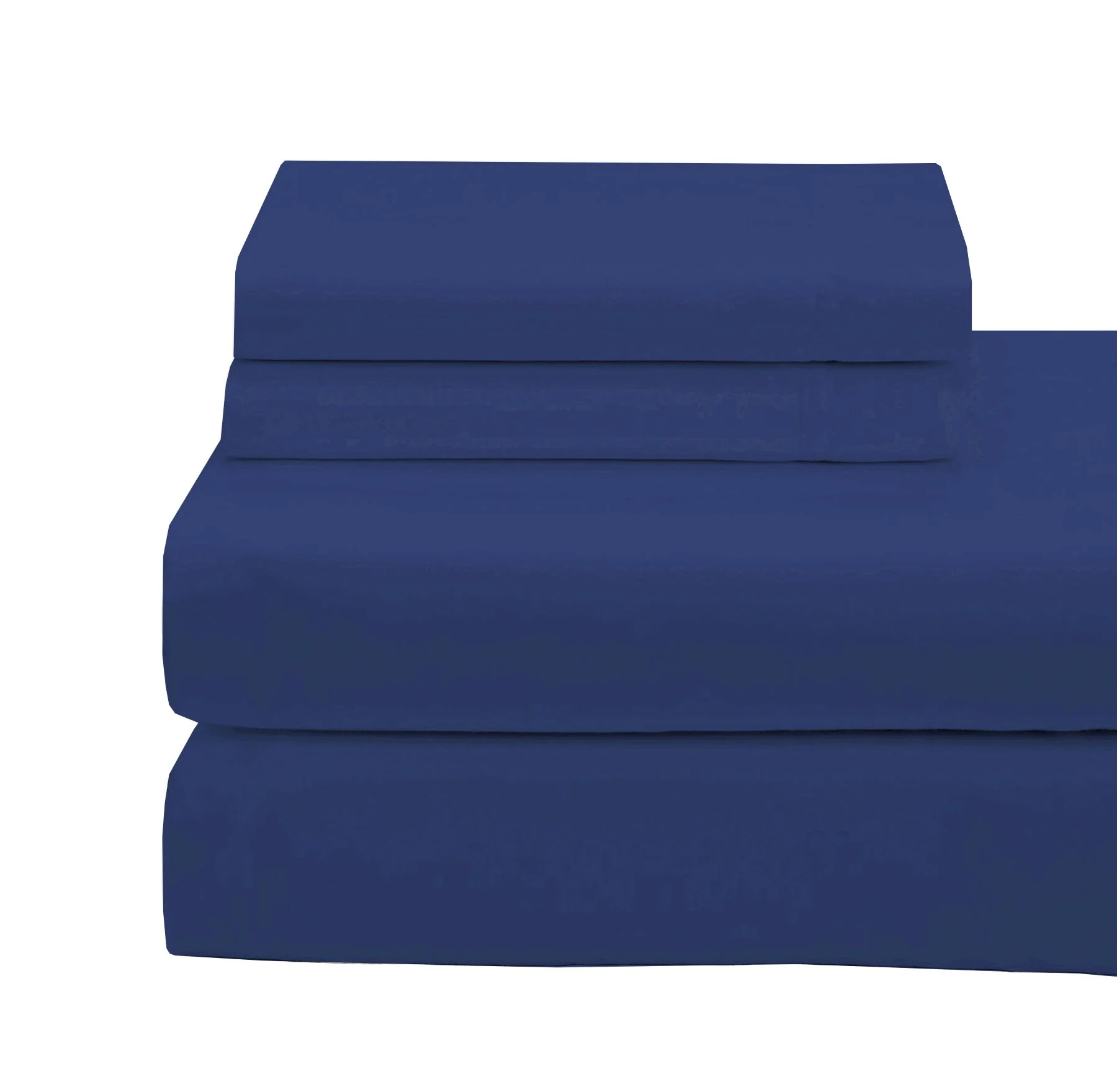 Cotton House 100% Combed Cotton King Sheet Set - 650 Thread Count Navy - Image 2