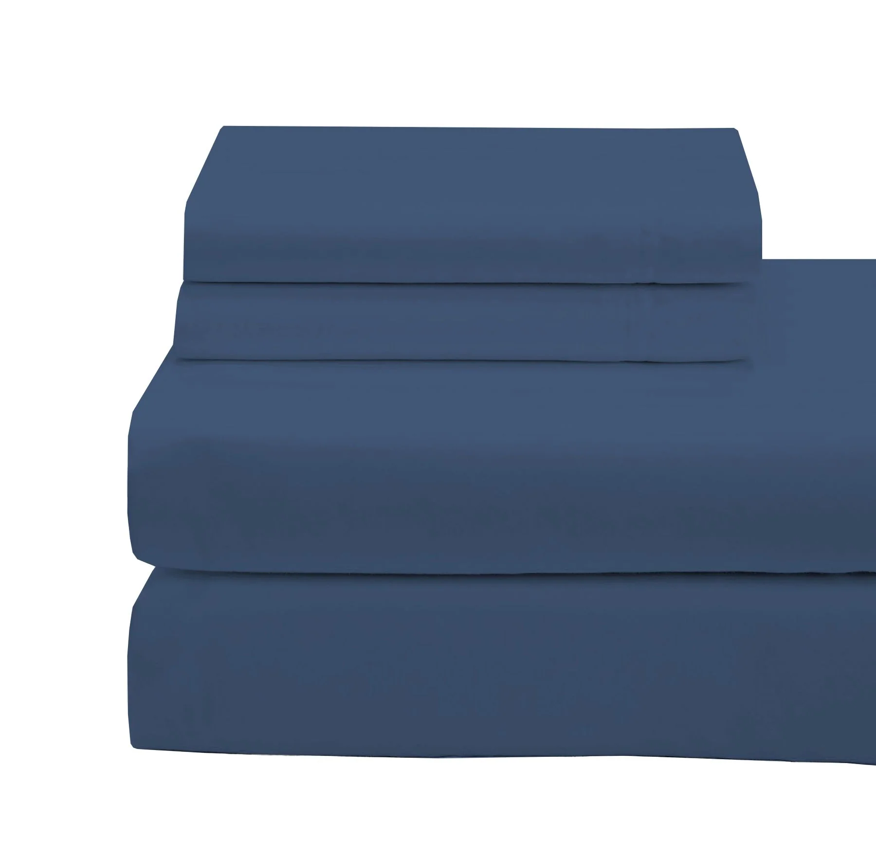 Cotton House 100% Organic Cotton King Sheet Set - 500 Thread Count Navy - Image 2