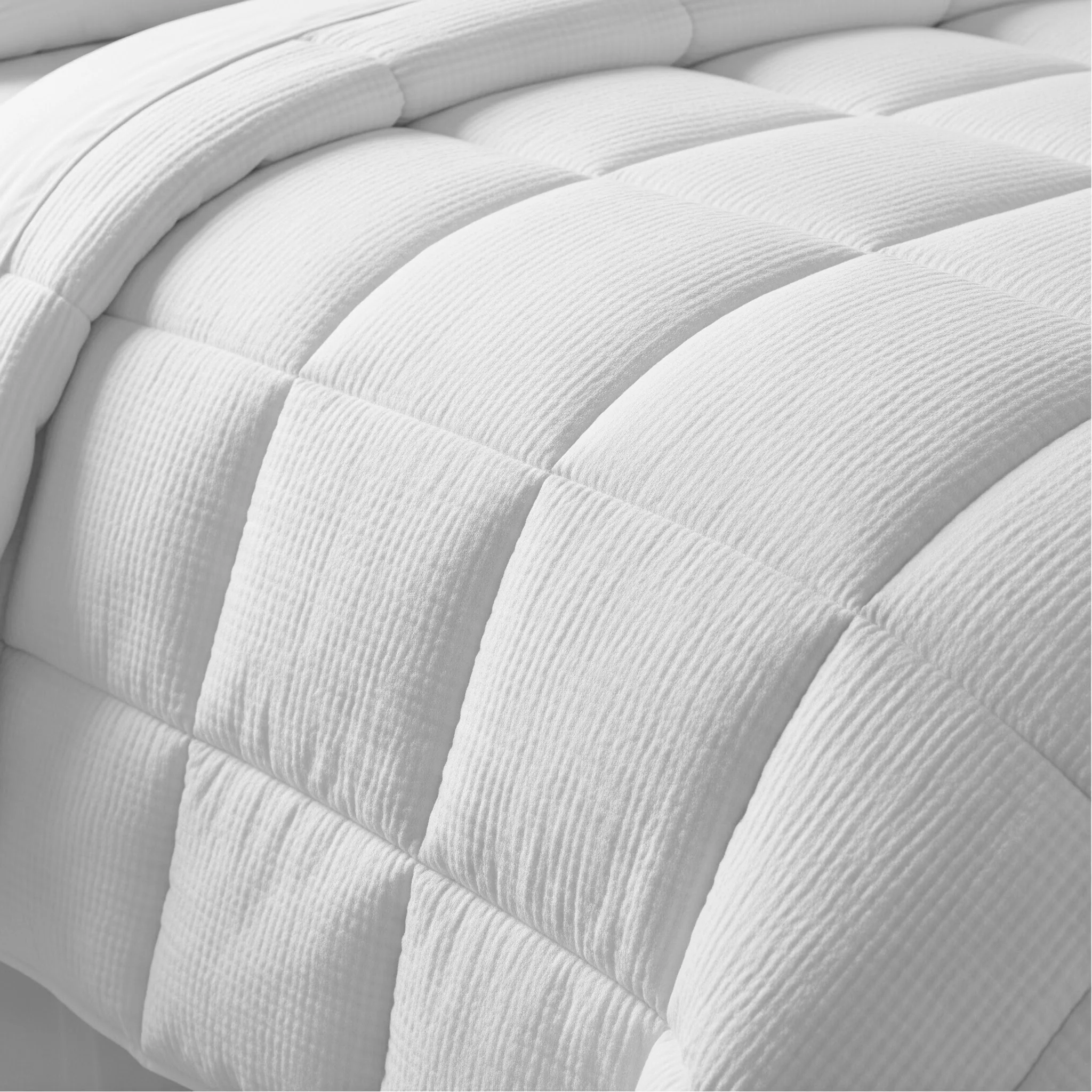 Cotton House Seersucker Full Duvet - White - Image 2