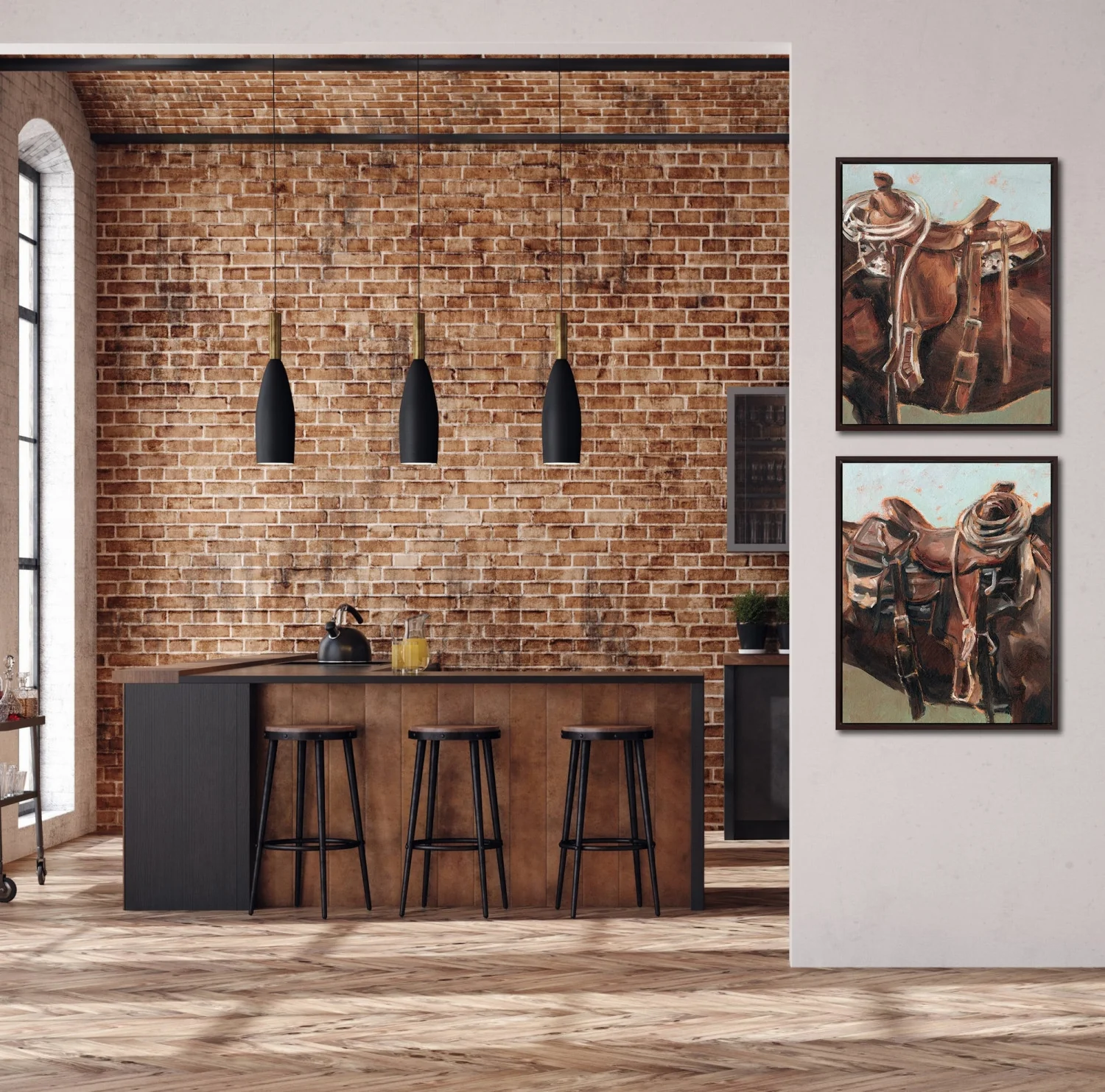 Cowboy’s Companion I Wall Art - Brown - 24 X 30 - Image 2