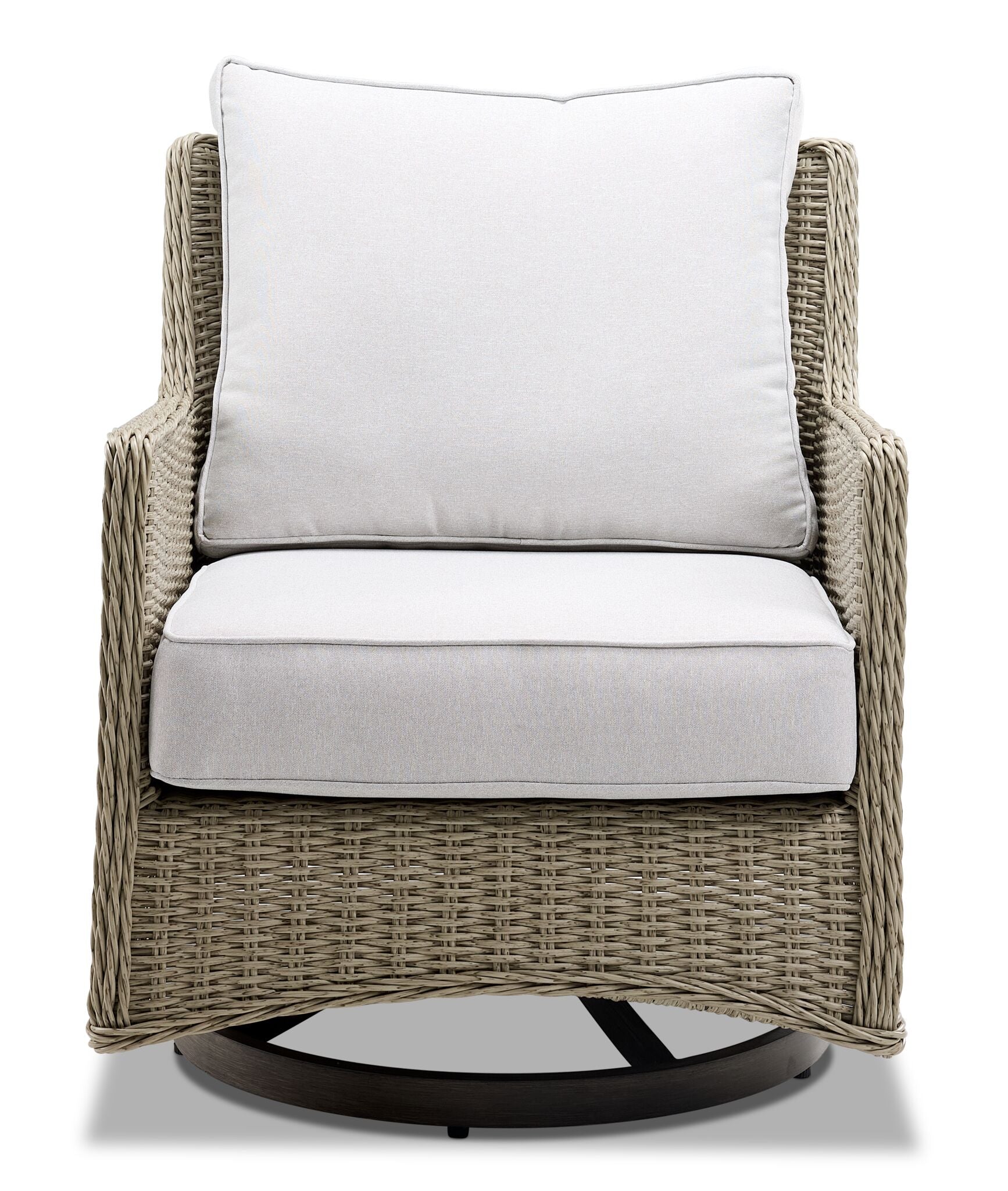Creek Outdoor Swivel Chair - Grey - Image 2