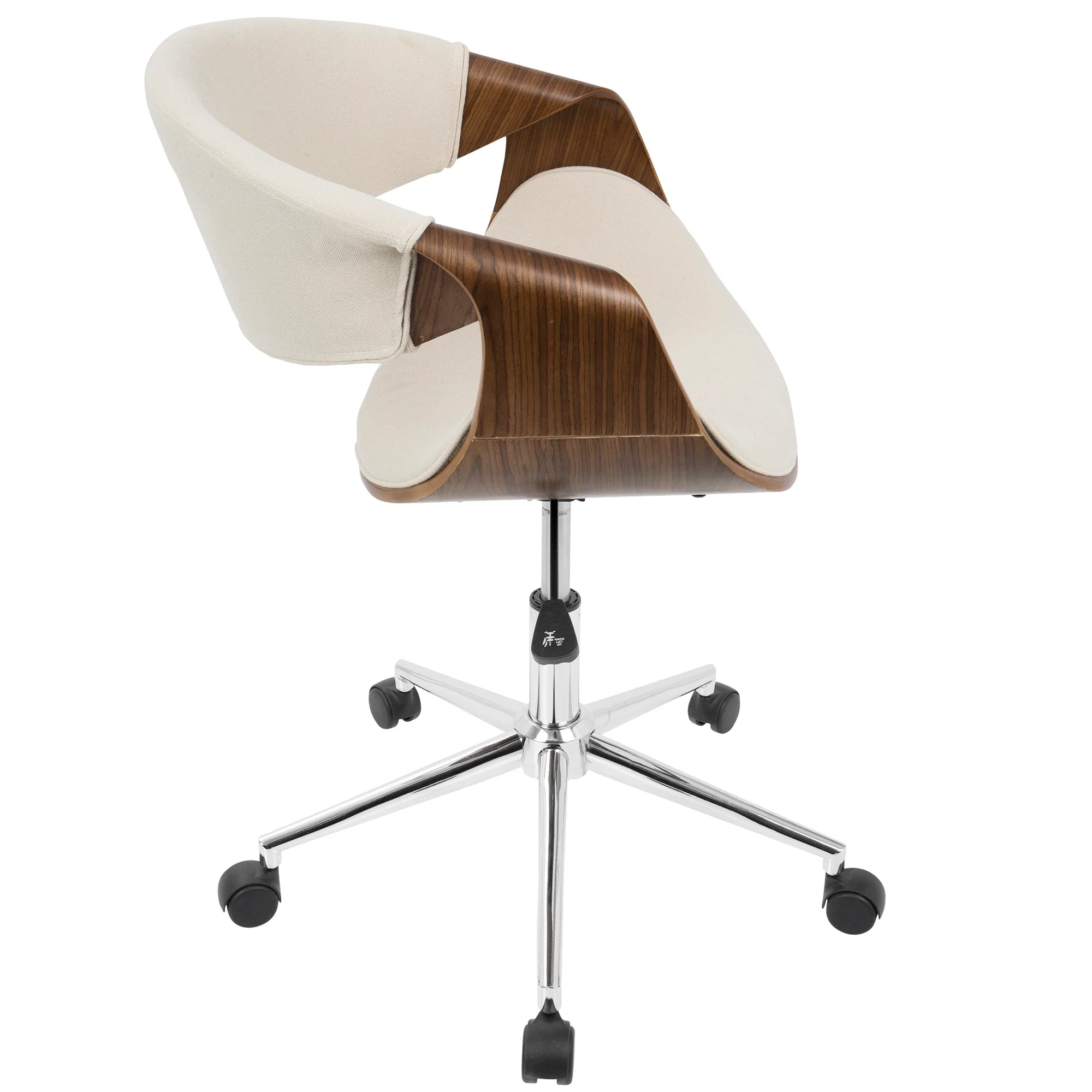 Curvo Office Chair - Cream - Image 3
