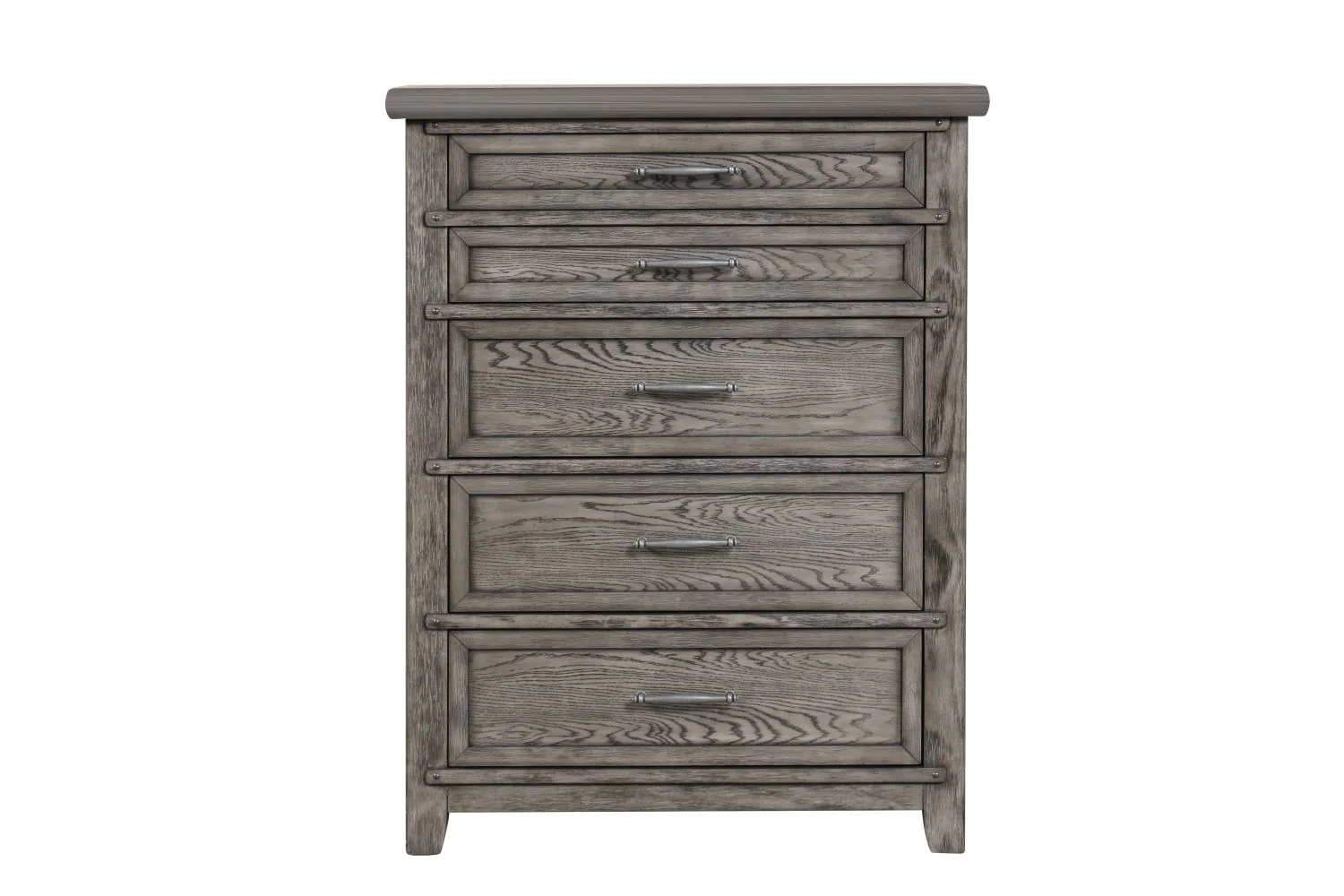 Dahlia 5-Drawer Chest - Grey - Image 3