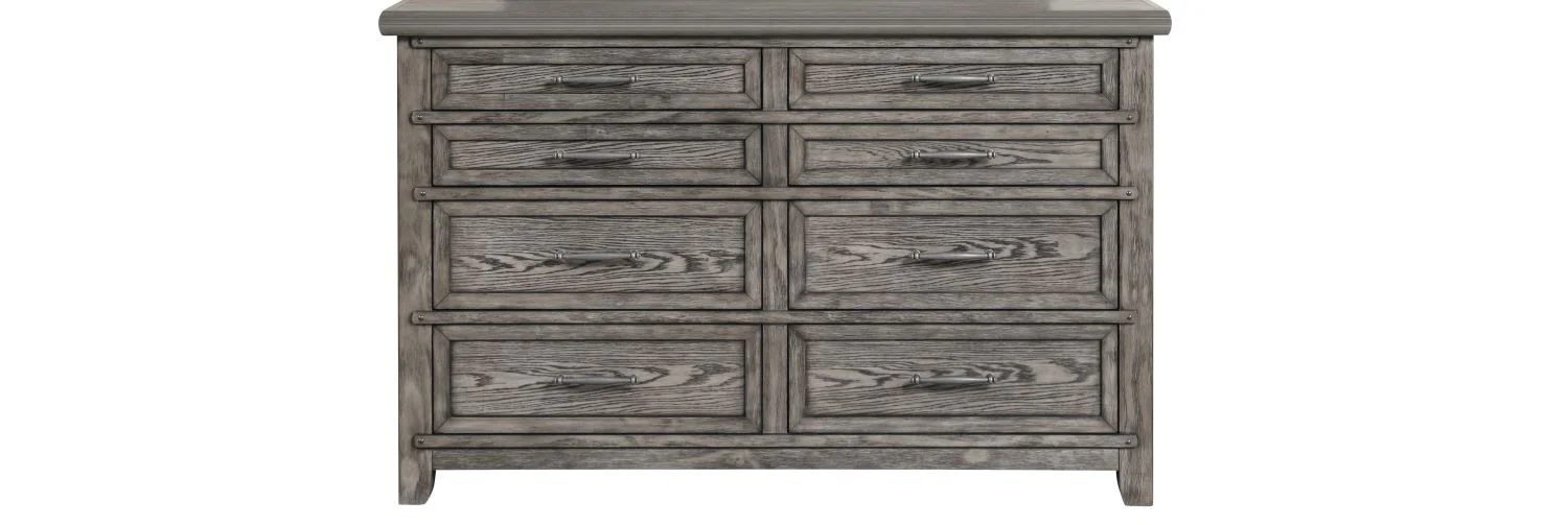 Dahlia 8-Drawer Dresser - Grey - Image 3