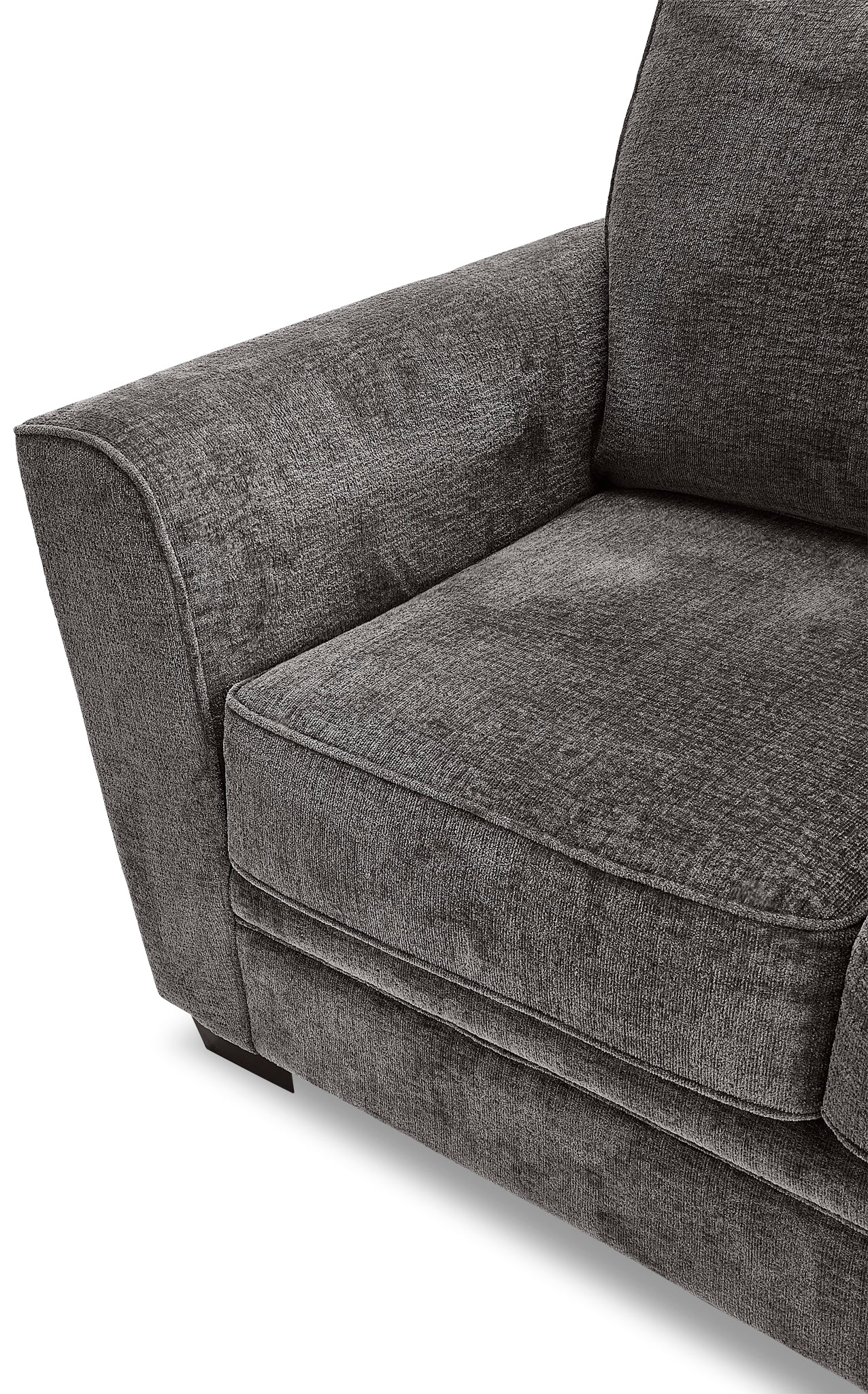 Daisy Sofa and Loveseat Set - Charcoal - Image 4