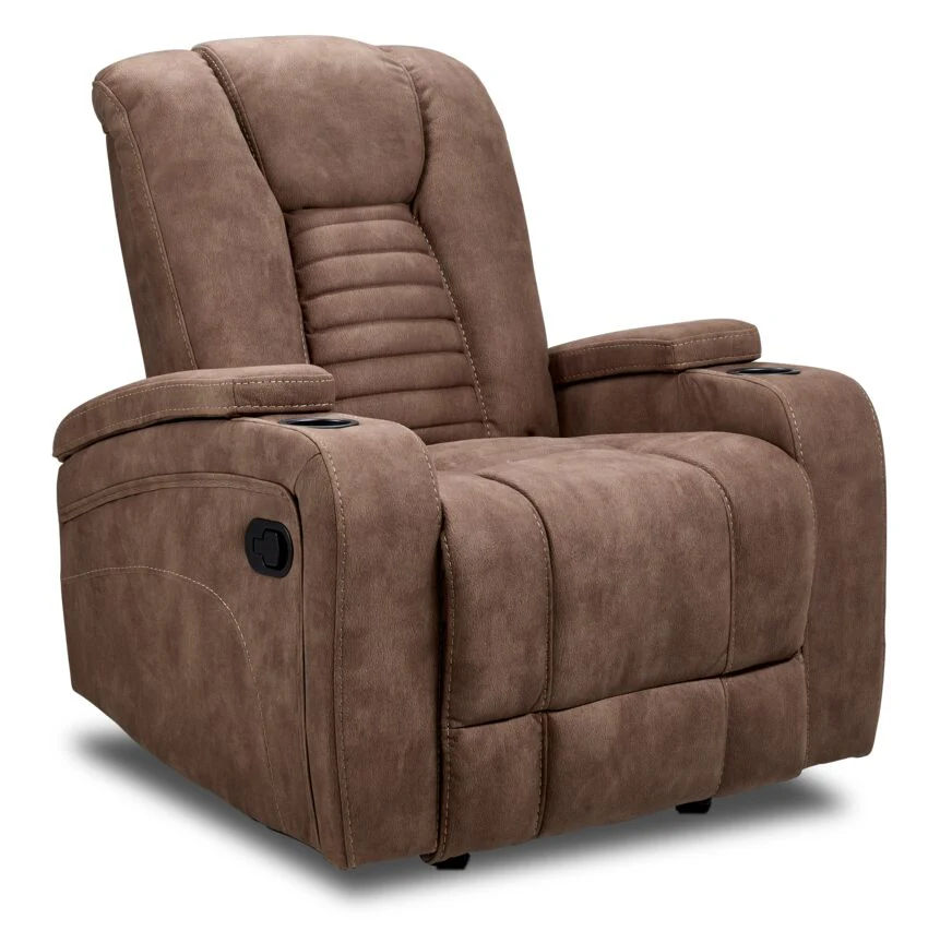 Dallas Reclining Sofa, Loveseat & Chair Set - Mocha - Image 4