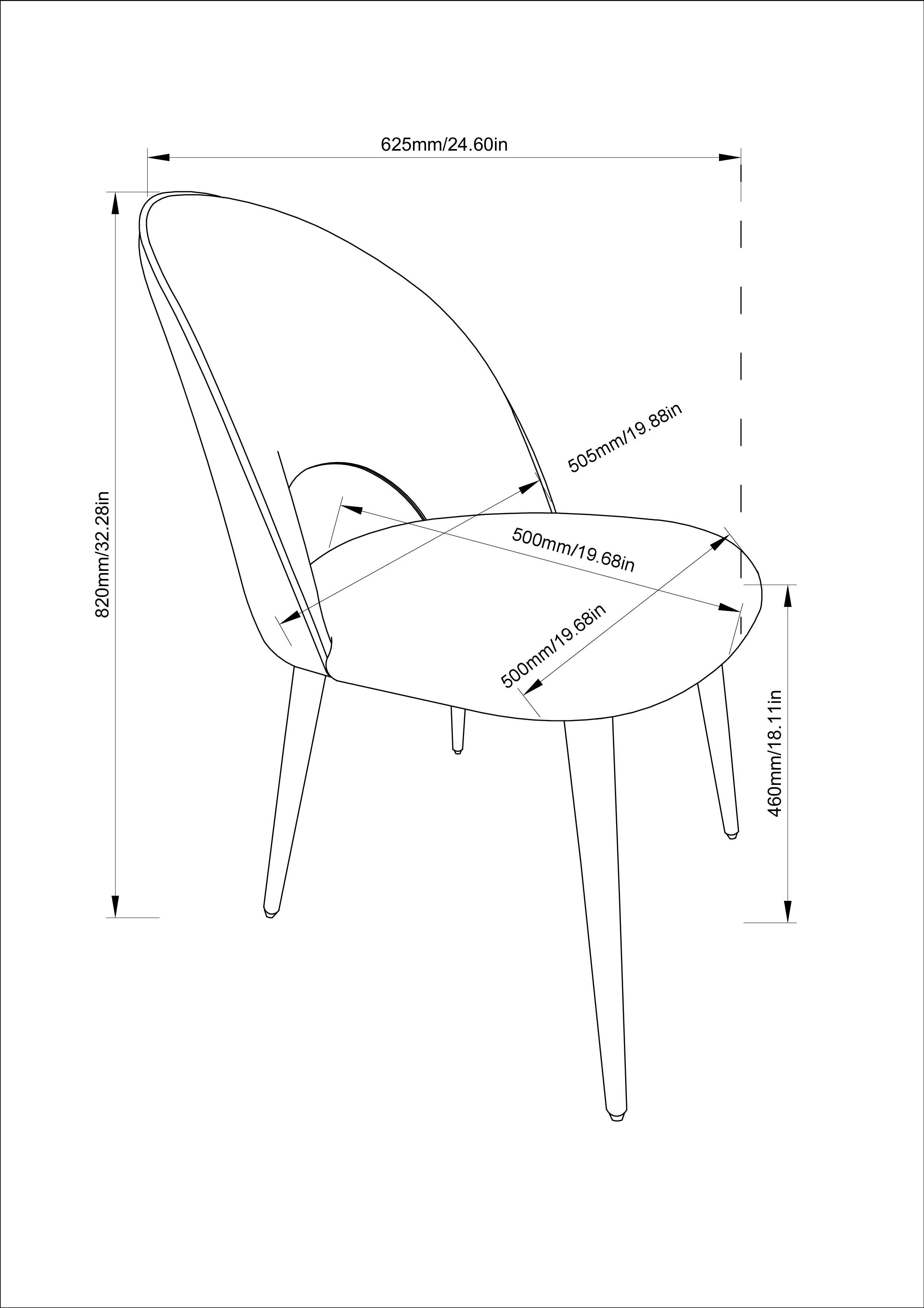 Dalva Dining Chair - Beige - Set of Two - Image 9