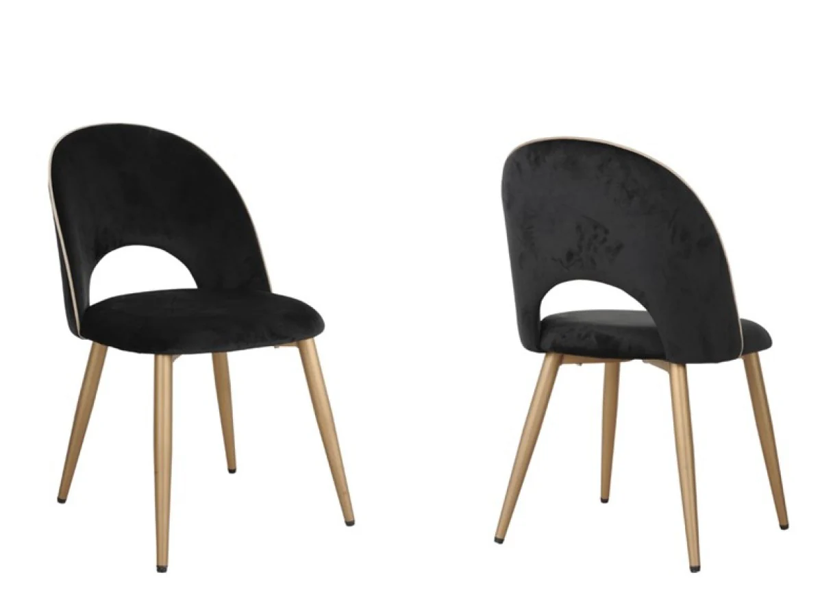 Dalva Dining Chair - Black - Set of Two - Image 7