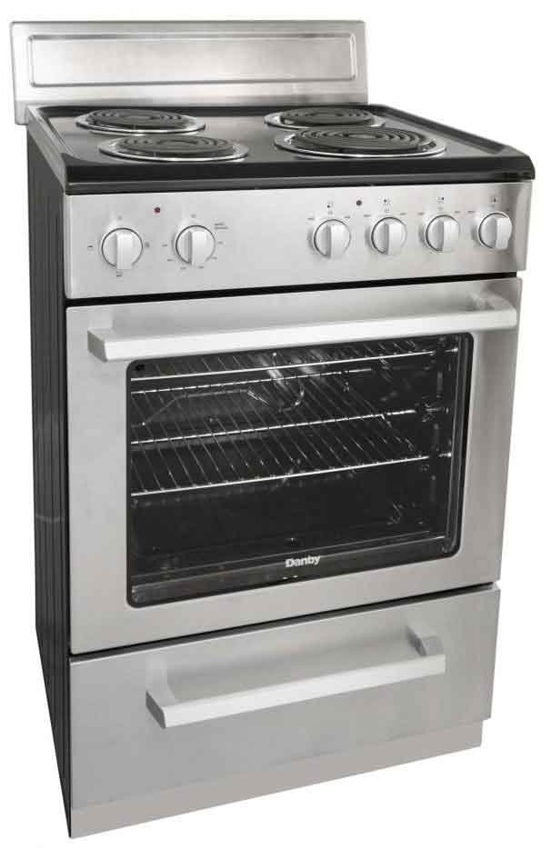 Danby Black and Stainless Coil Range 24" - DERM240BSSC - Image 4