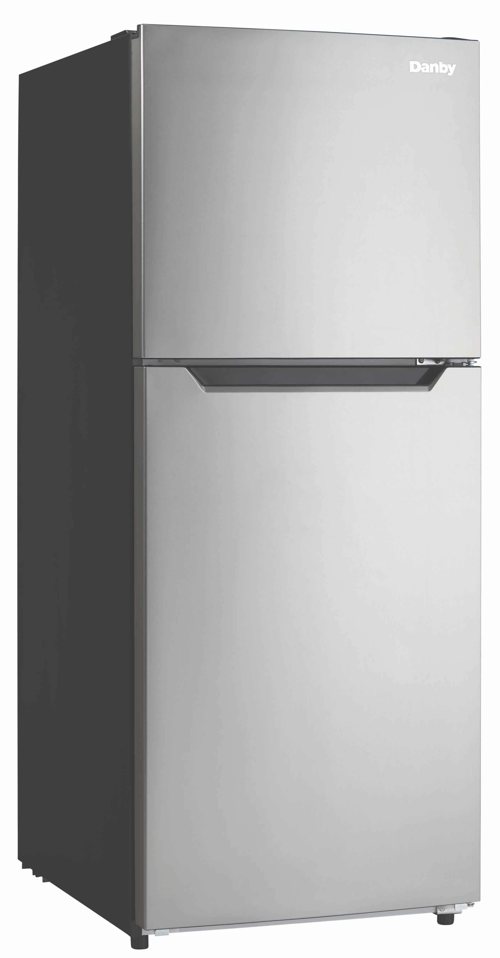 Danby 23.5" 10.1 Cu. Ft. Black And Stainless Look Top-Freezer Refrigerator - DFF101B1BSLDB - Image 7