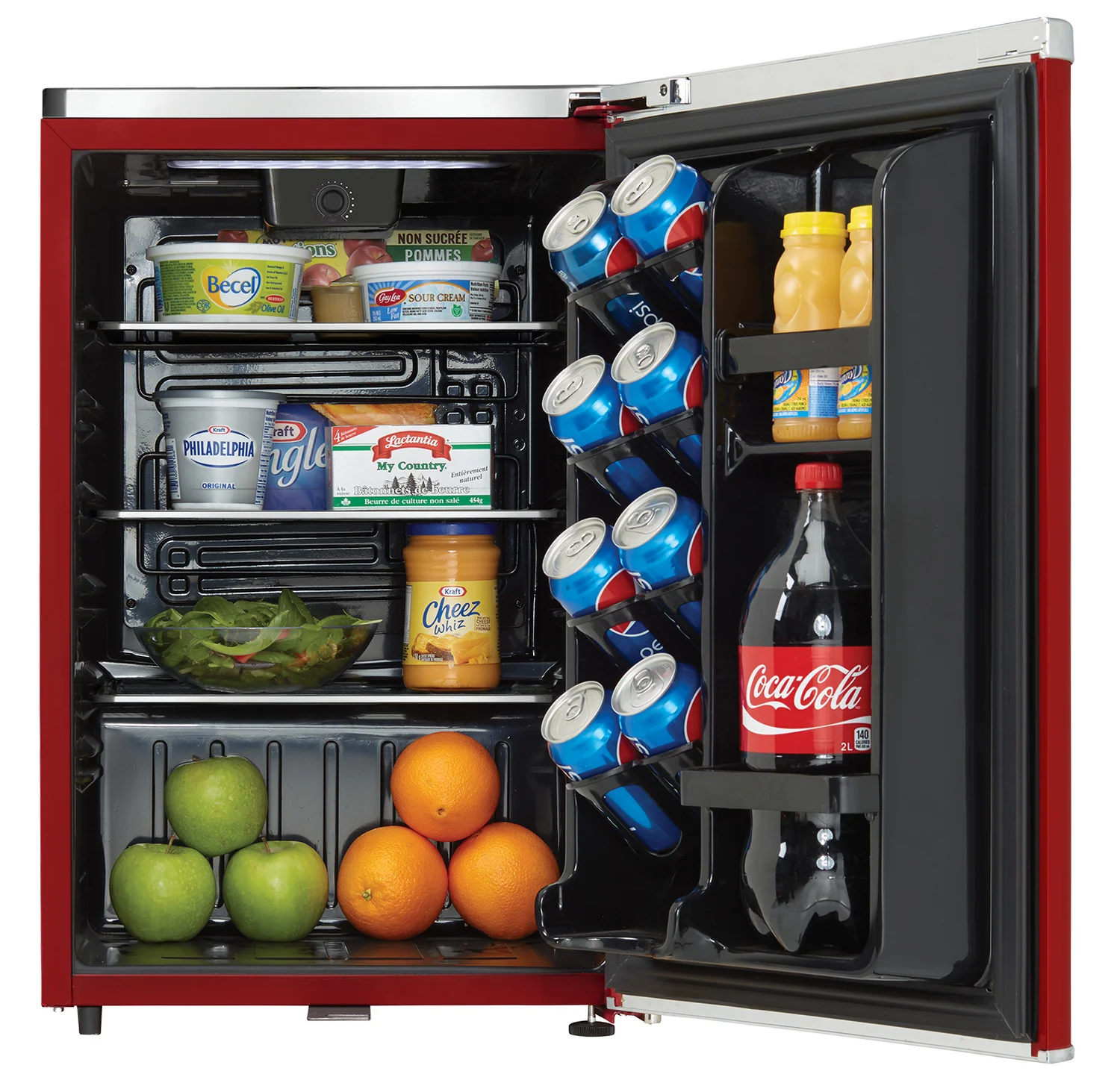 Danby Red Compact Refrigerator (2.6 Cu. Ft.) - DAR026A2LDB - Image 2