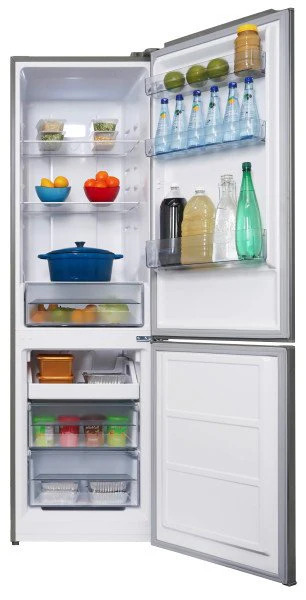 Danby 23.75" 10 Cu. Ft. Stainless Steel Compact Bottom-Freezer Refrigerator - DBMF100B1SLDB - Image 5