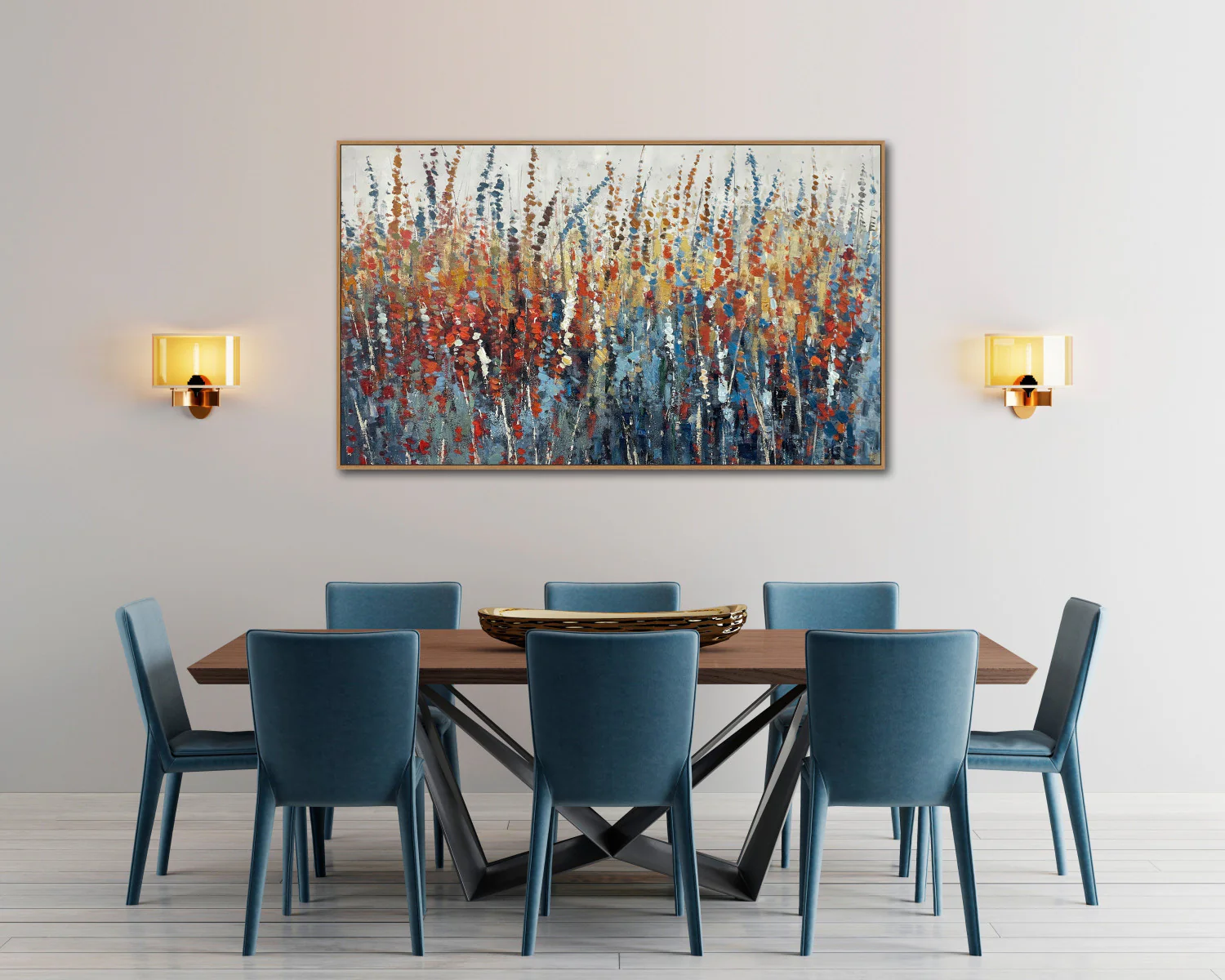 Dancing Petals Wall Art - Multi-Colour - 30 X 50 - Image 2