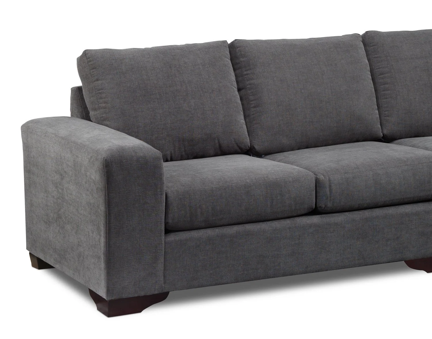 Danielle 2-Piece Sectional with Right-Facing Chaise - Grey - Image 3