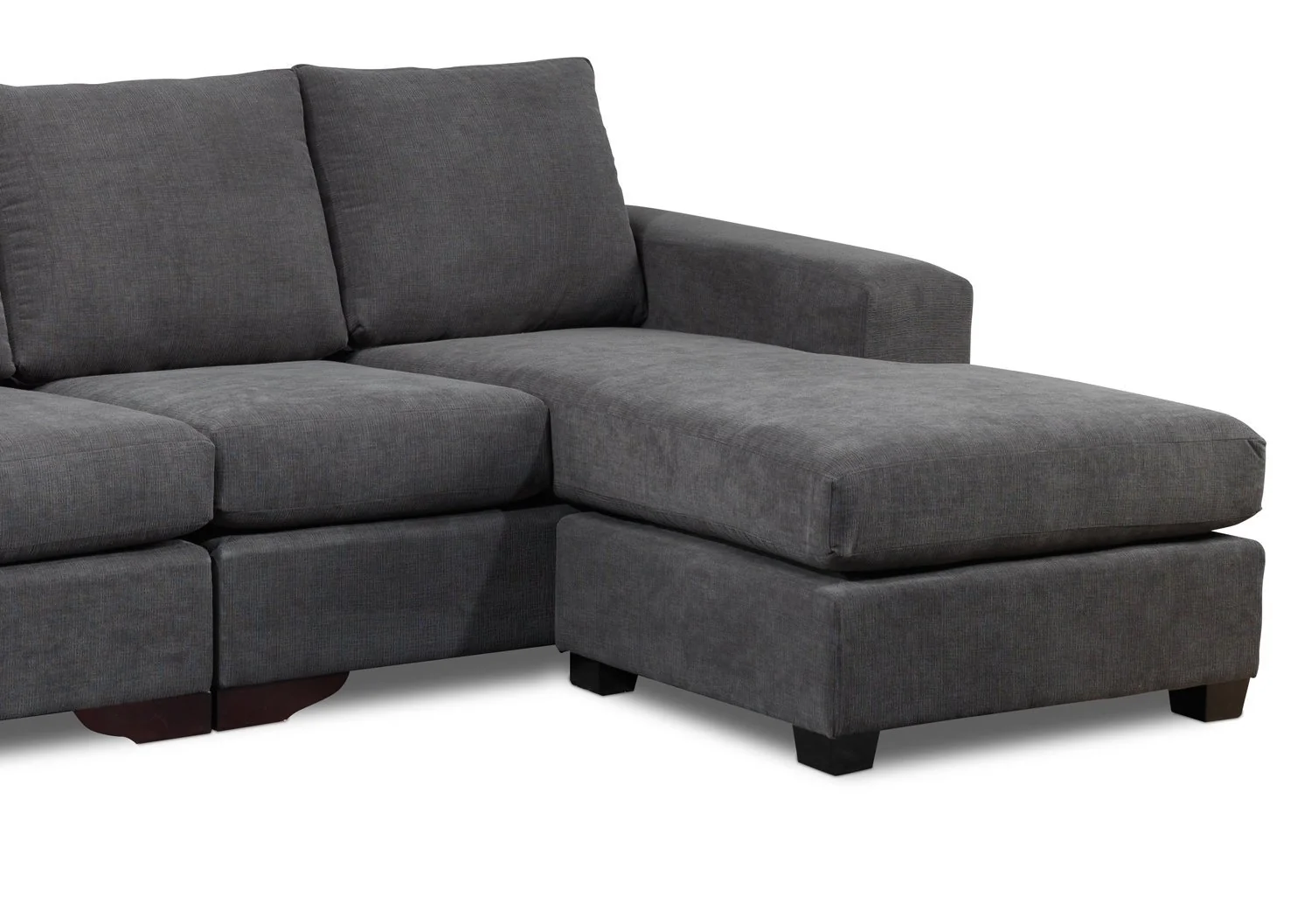 Danielle 2-Piece Sectional with Right-Facing Chaise - Grey - Image 4