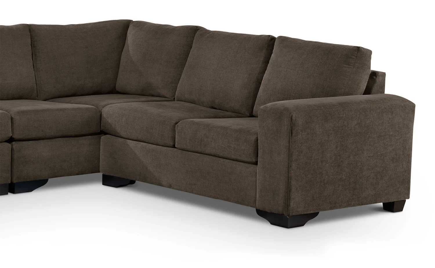 Danielle 3-Piece Sectional with Left-Facing Corner Wedge - Java - Image 4