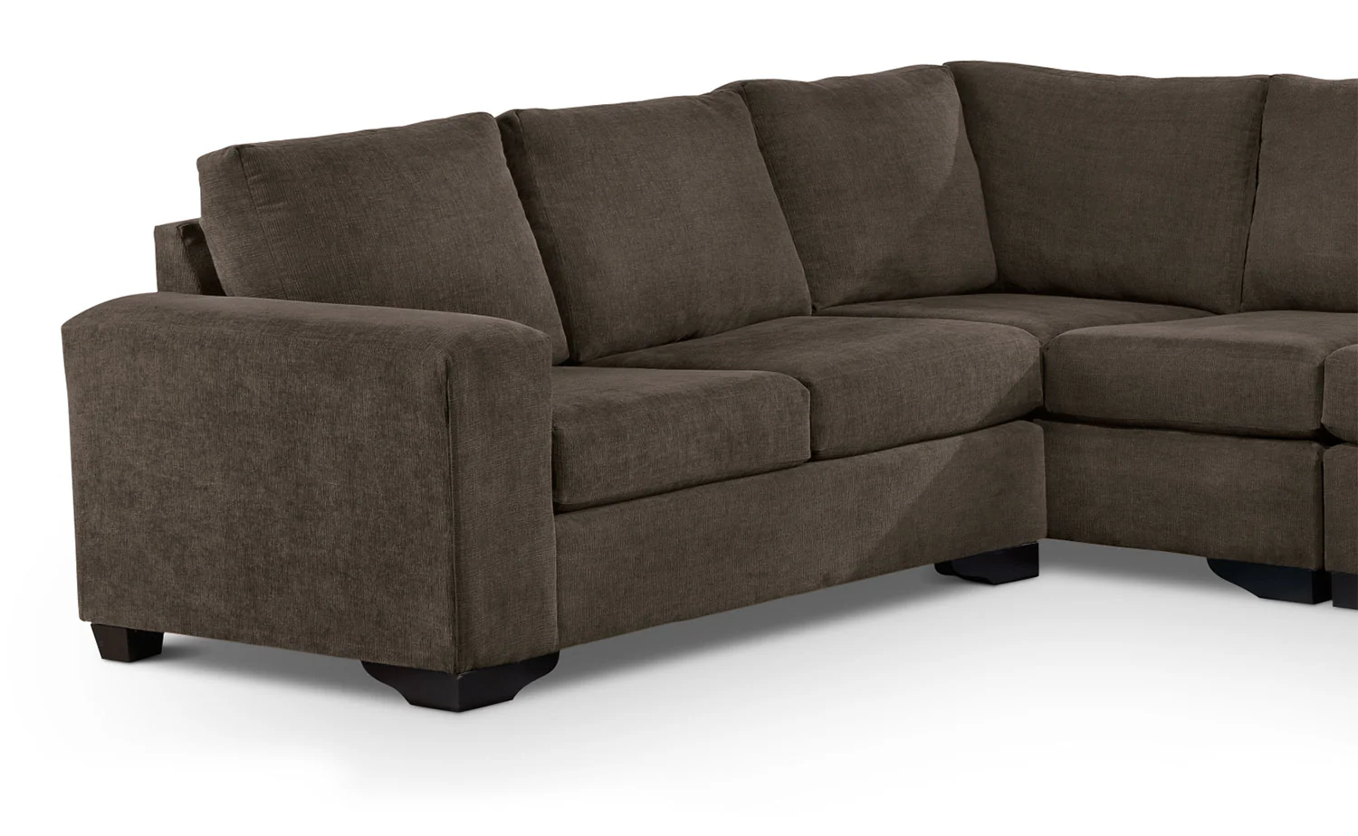 Danielle 3-Piece Sectional with Right-Facing Corner Wedge - Java - Image 3