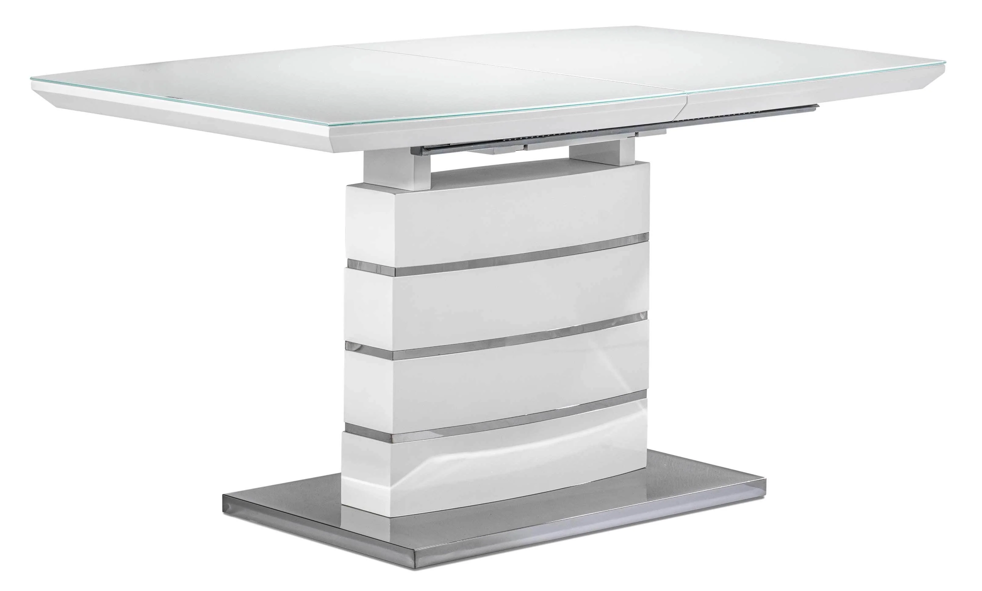 Danny Extendable Dining Table - White - Image 2