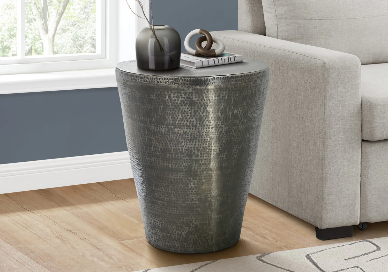 Dario Side Table - Silver - Image 2